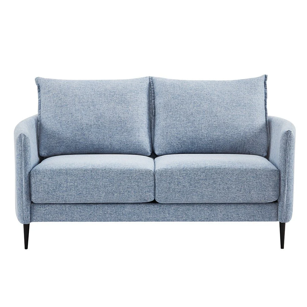 Bari Flax Blue Fabric Sofa - Image 6