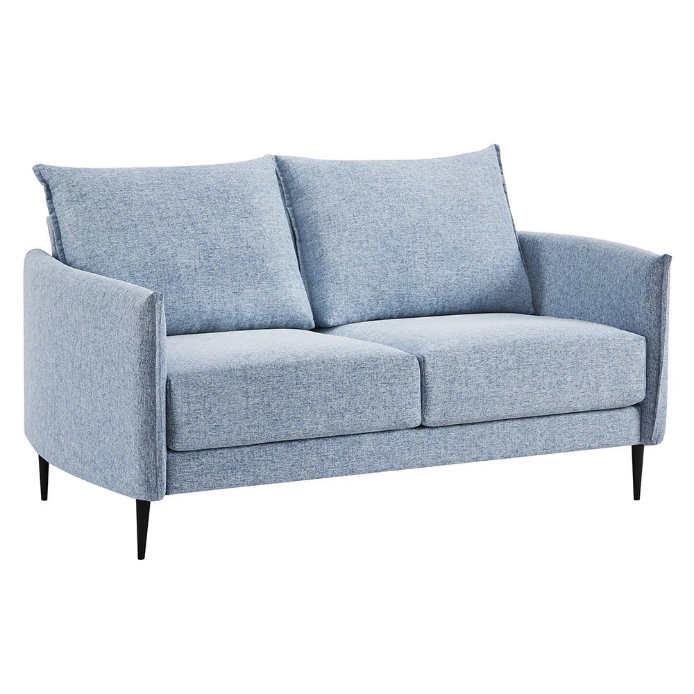 Bari Flax Blue Fabric Sofa - Image 7