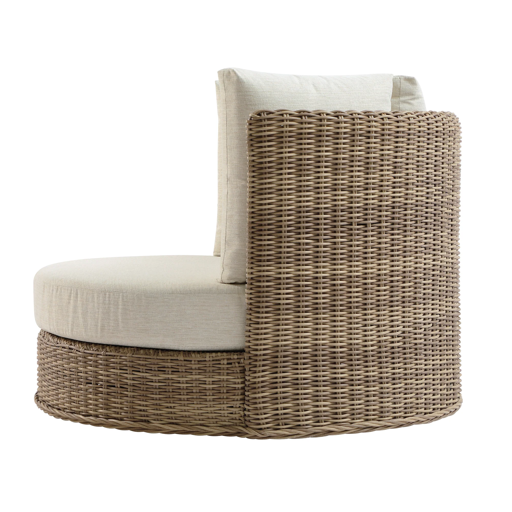 Bellagio Round Wicker Swivel Daybed, Natural - Image 12