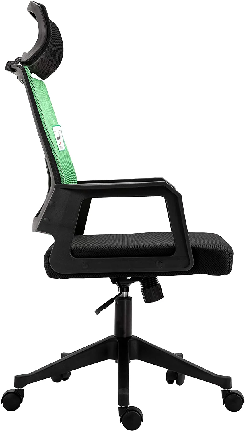 Beni Mesh Office Chair with Headrest in Green - Image 4