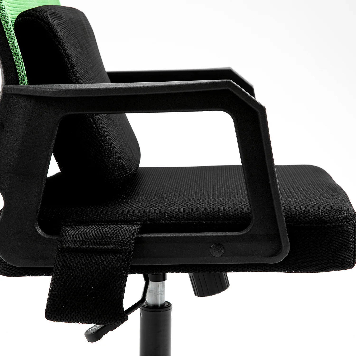 Beni Plus Mesh Swivel Office Chair with Massage Lumbar Cushion in Green - Image 7