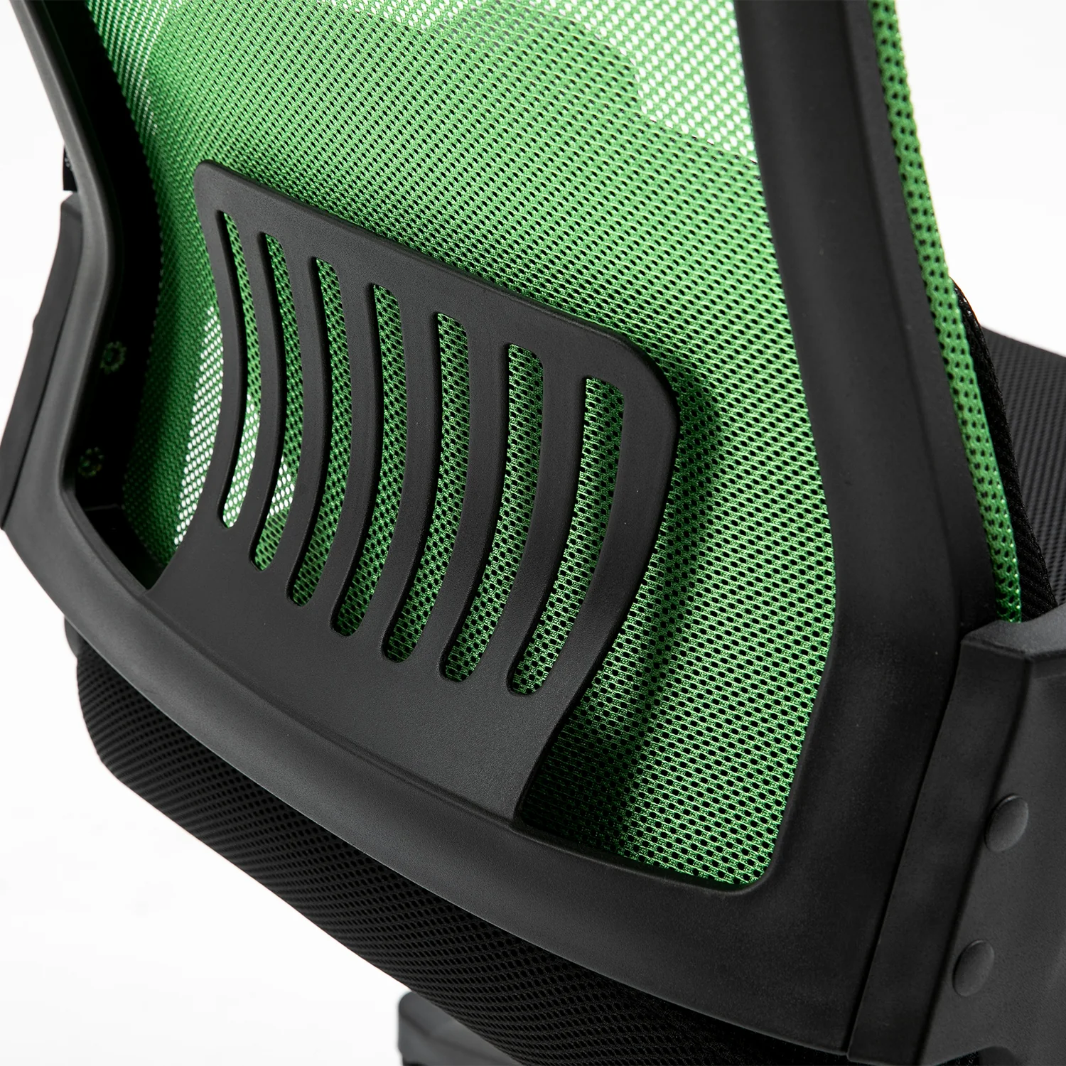 Beni Plus Mesh Swivel Office Chair with Massage Lumbar Cushion in Green - Image 8