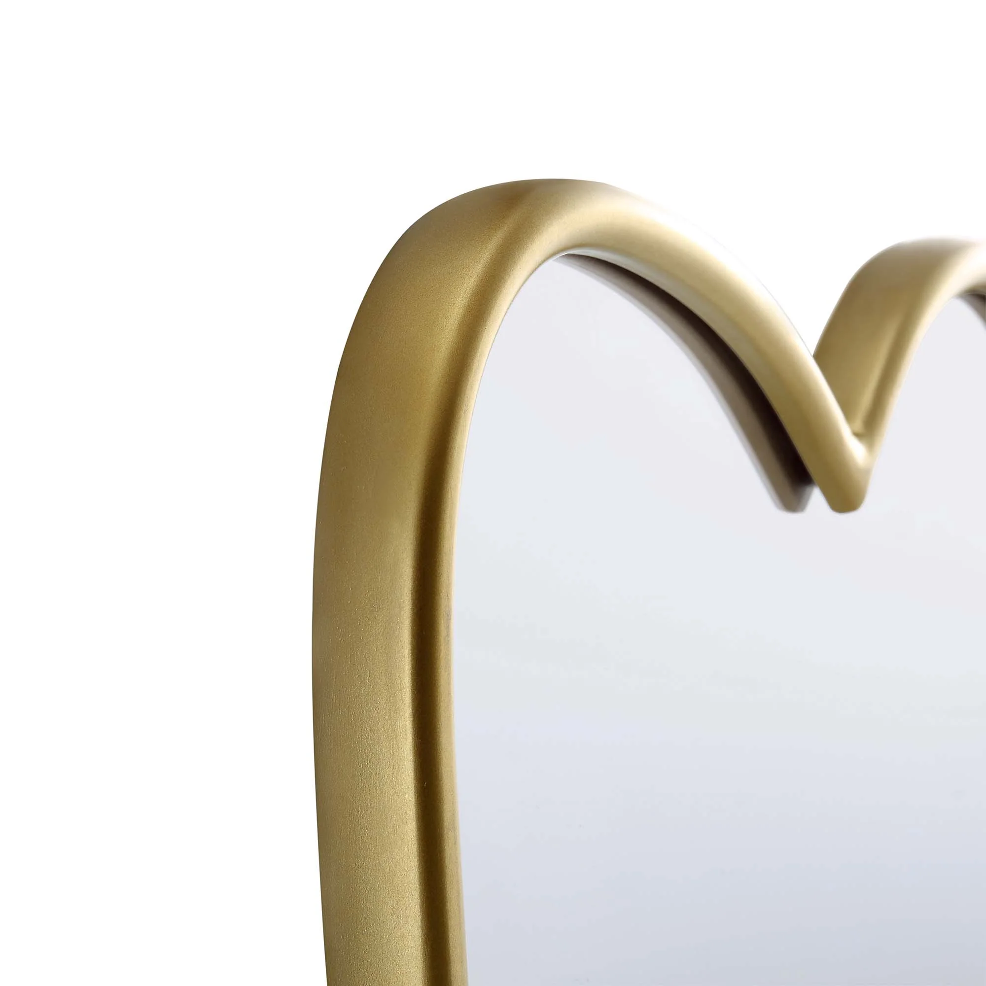 Berkeley Scalloped Edge Wall Mirror, Gold Effect - Image 7