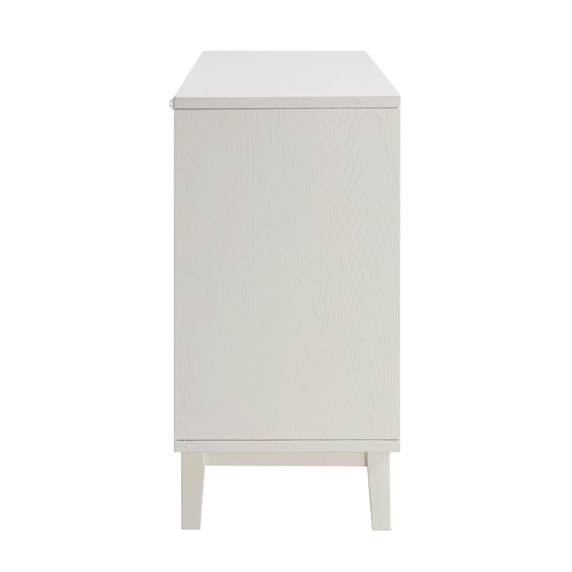 Bianca Chip Carved 3 Door Sideboard, Sand Beige & Ivory - Image 9