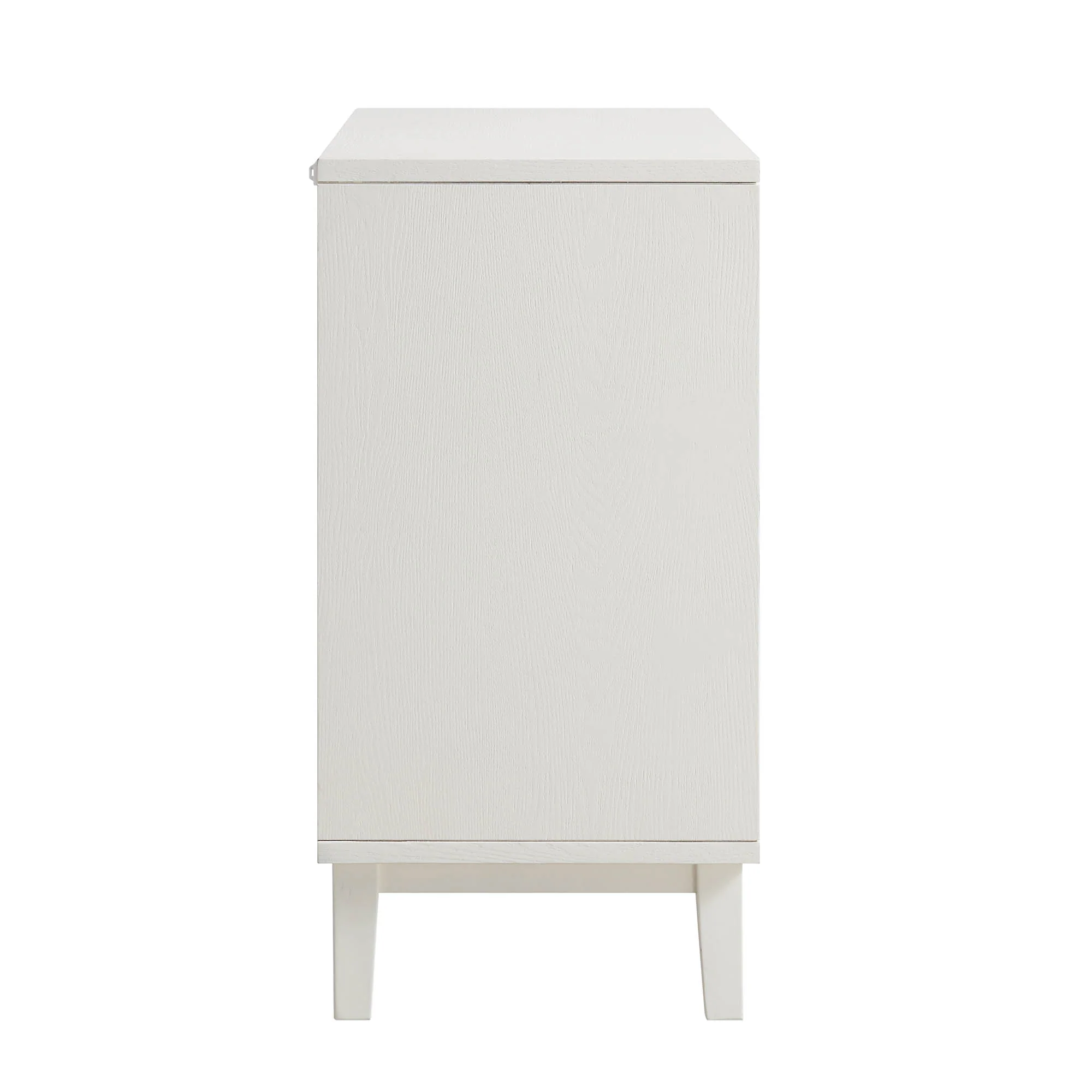Bianca Chip Carved 3 Drawer Chest, Sand Beige & Ivory - Image 8