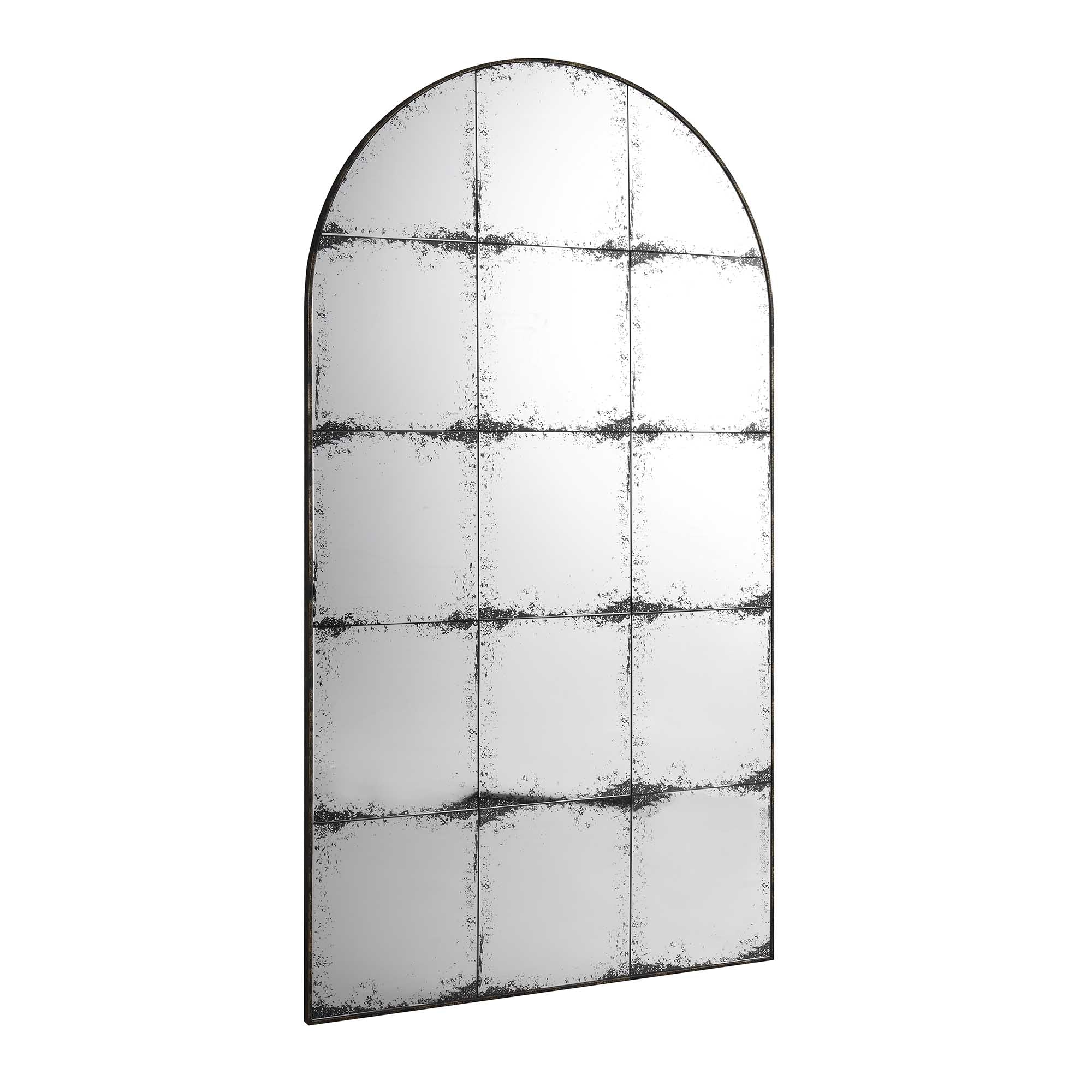 Bibury Antiqued Full Length Mirror Arched 180 x 100 cm - Image 5
