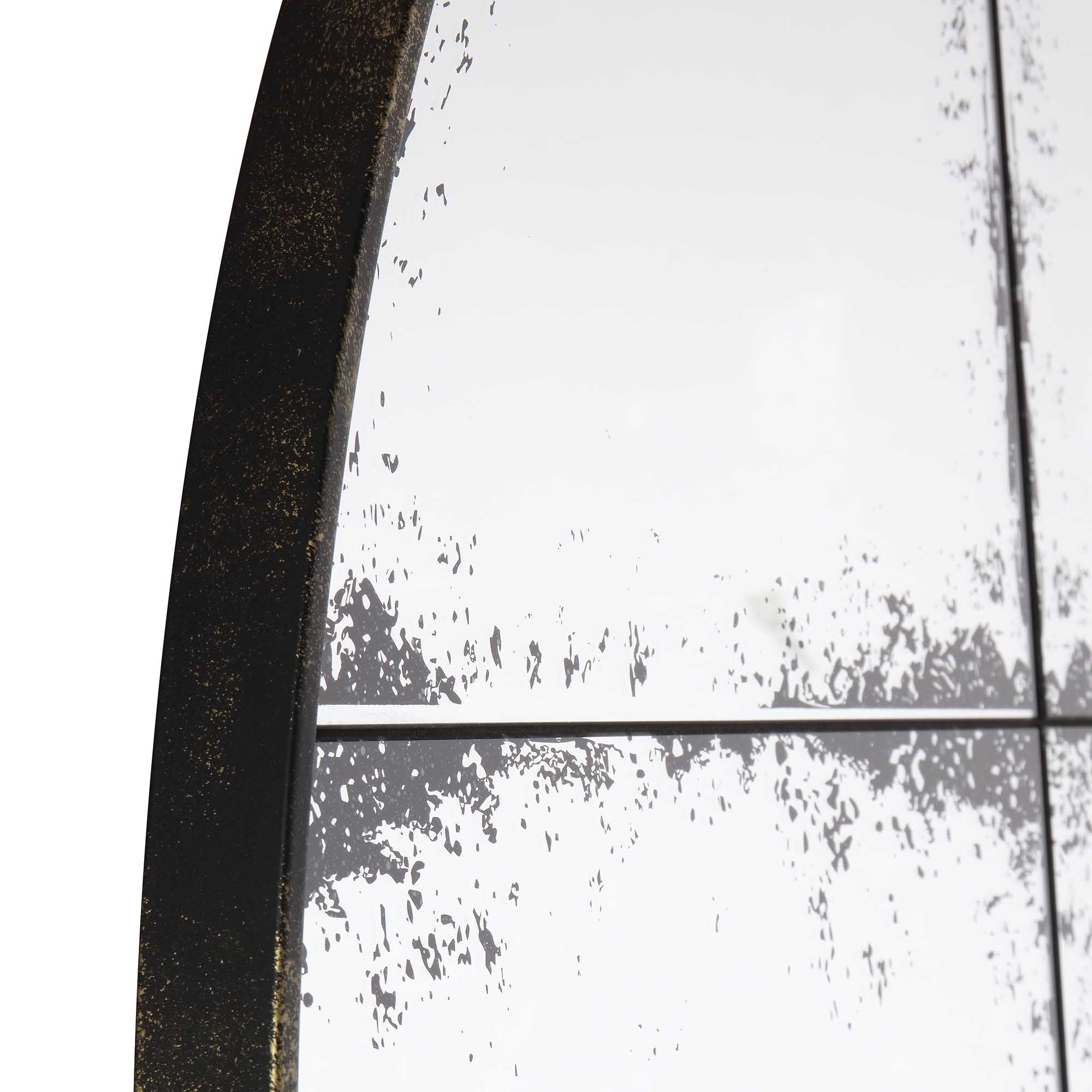 Bibury Antiqued Full Length Mirror Arched 180 x 100 cm - Image 9