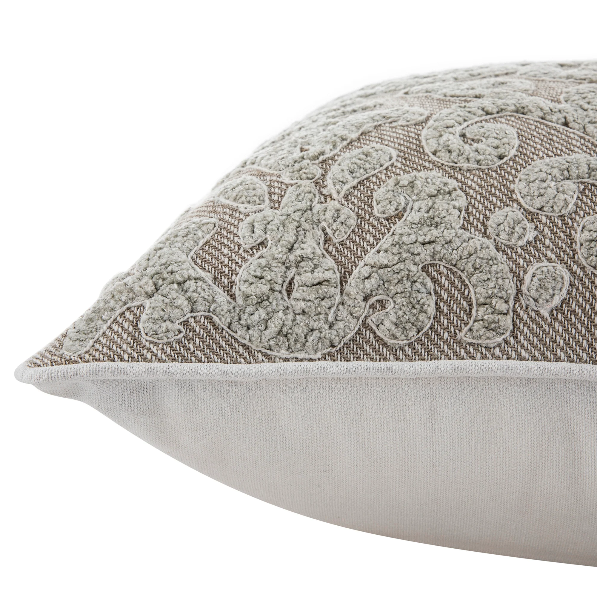 Bloomsbury Imperial Chenille Embroidered Cotton Cushion - Image 3