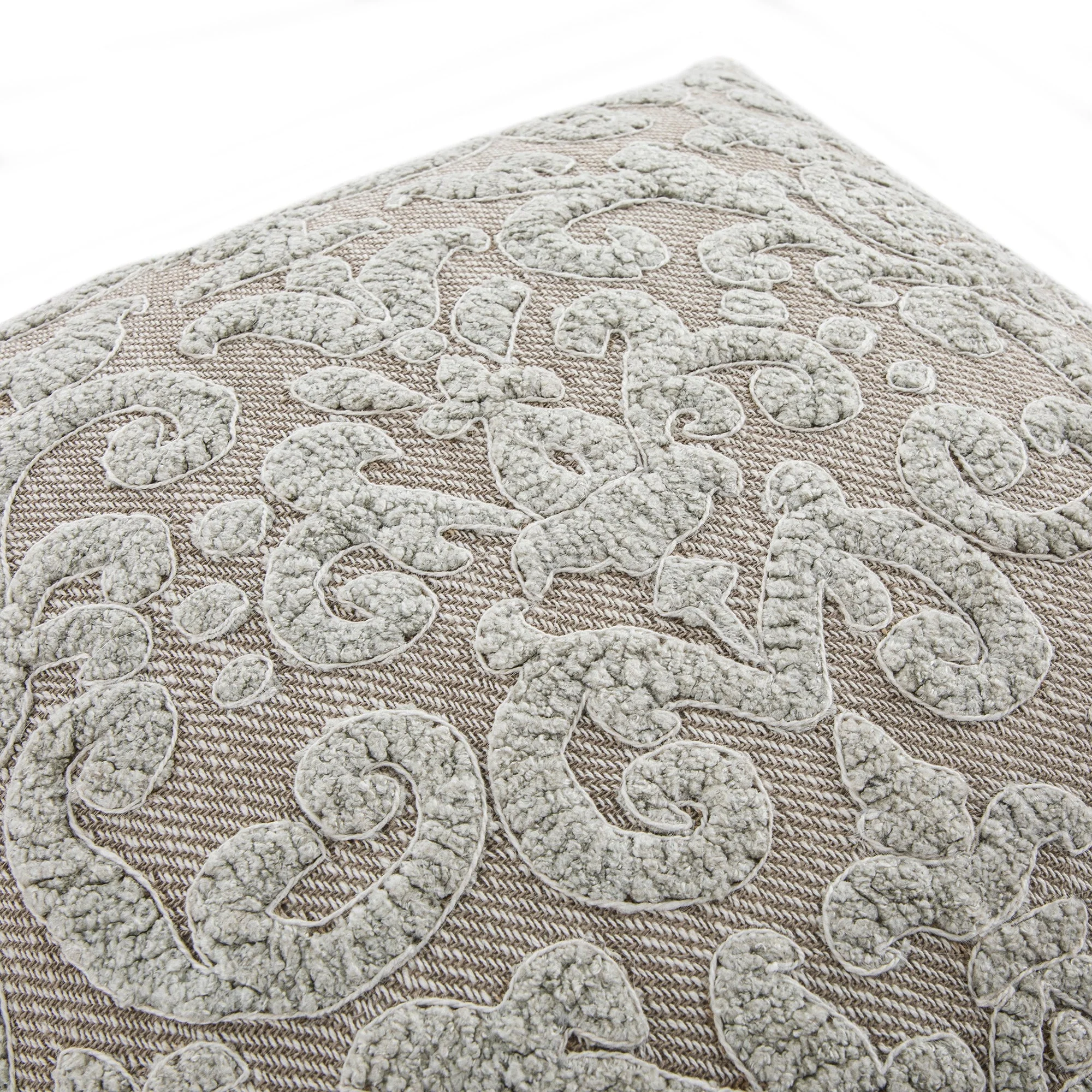 Bloomsbury Imperial Chenille Embroidered Cotton Cushion - Image 5