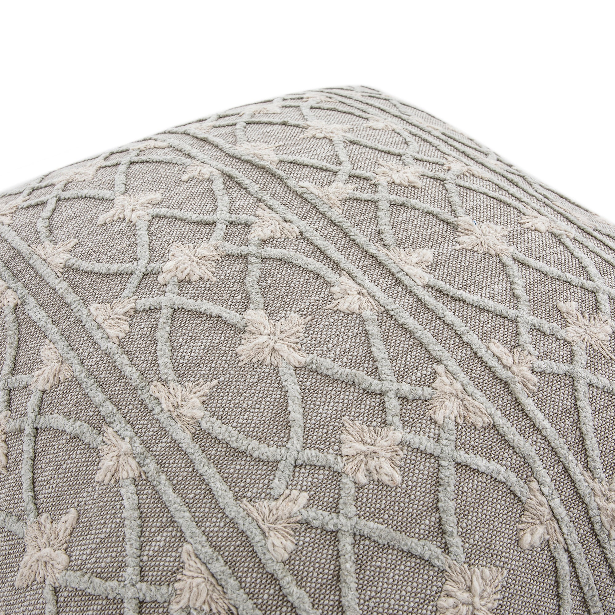 Bloomsbury Regale Chenille Embroidered Cotton Cushion - Image 3