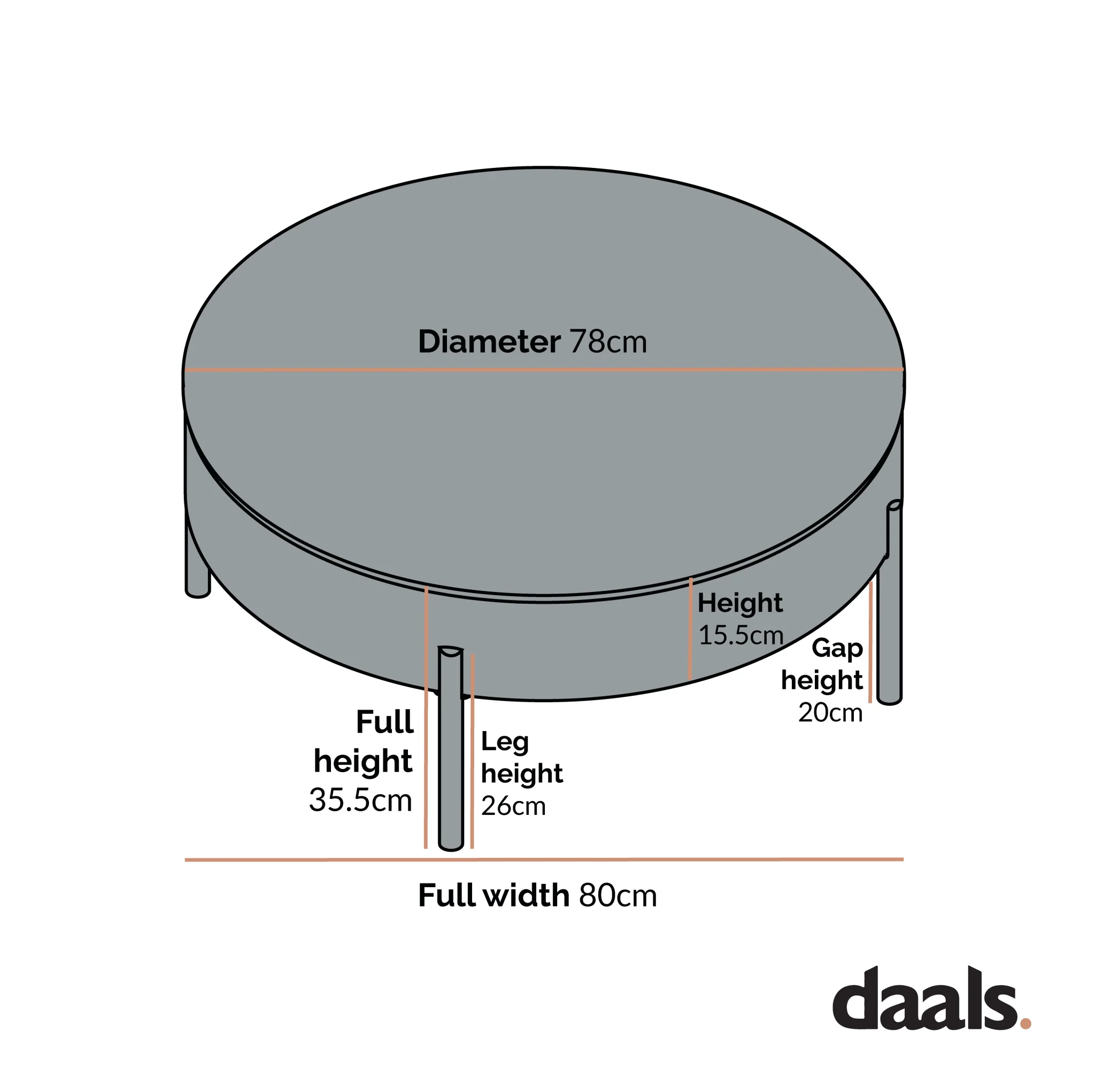 Bohdi Oak Round Rotating Coffee Table - Image 6