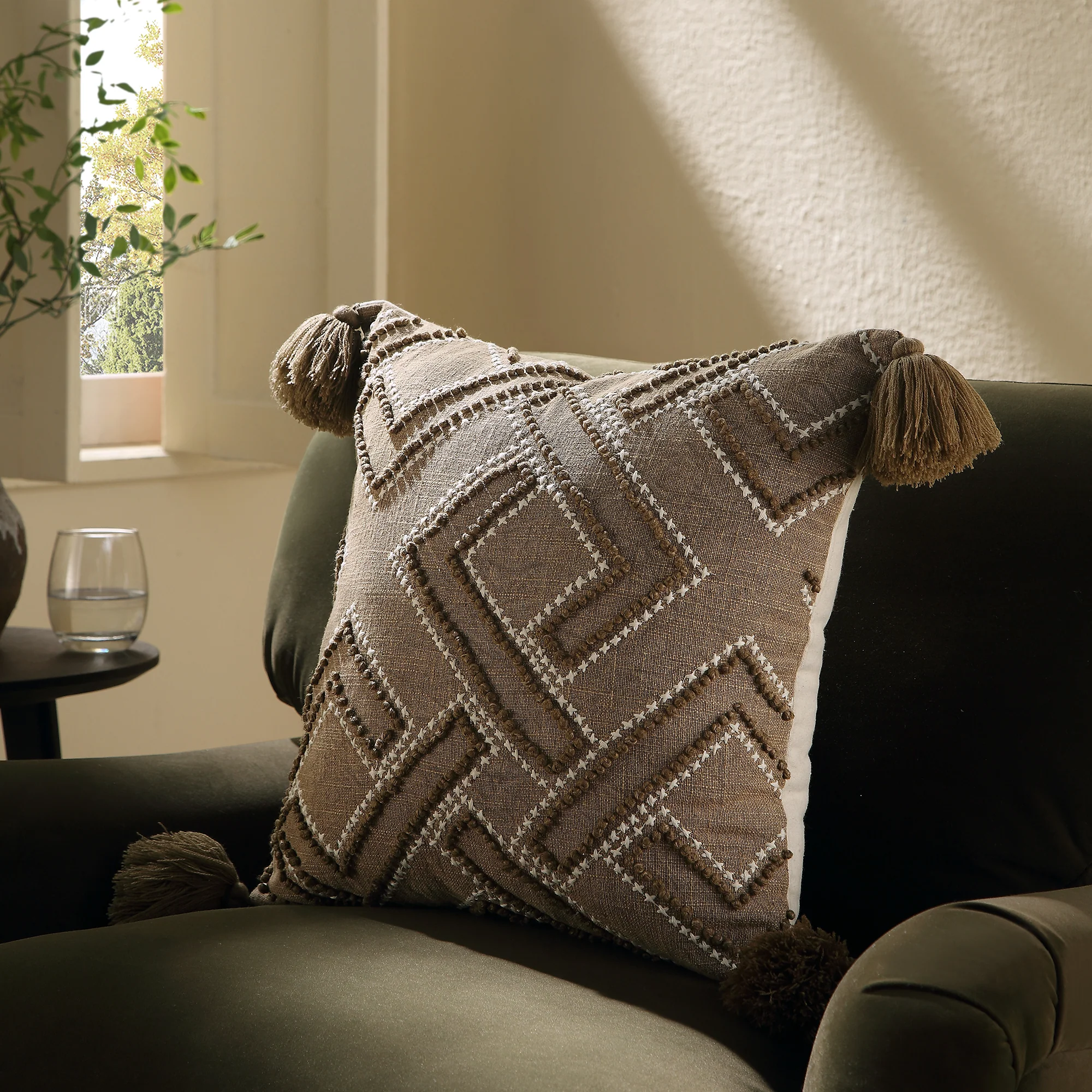 Boho Collection Andes Cross Stitch Cushion - Image 2