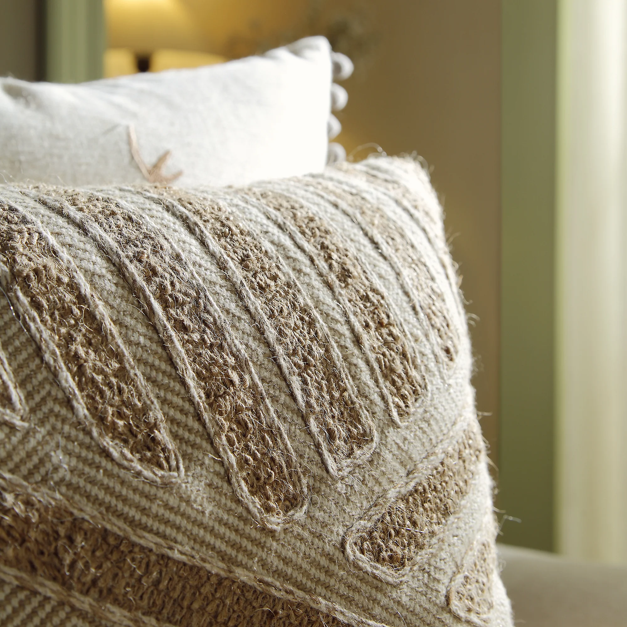 Boho Collection Nile Jute Cord Cushion - Image 3
