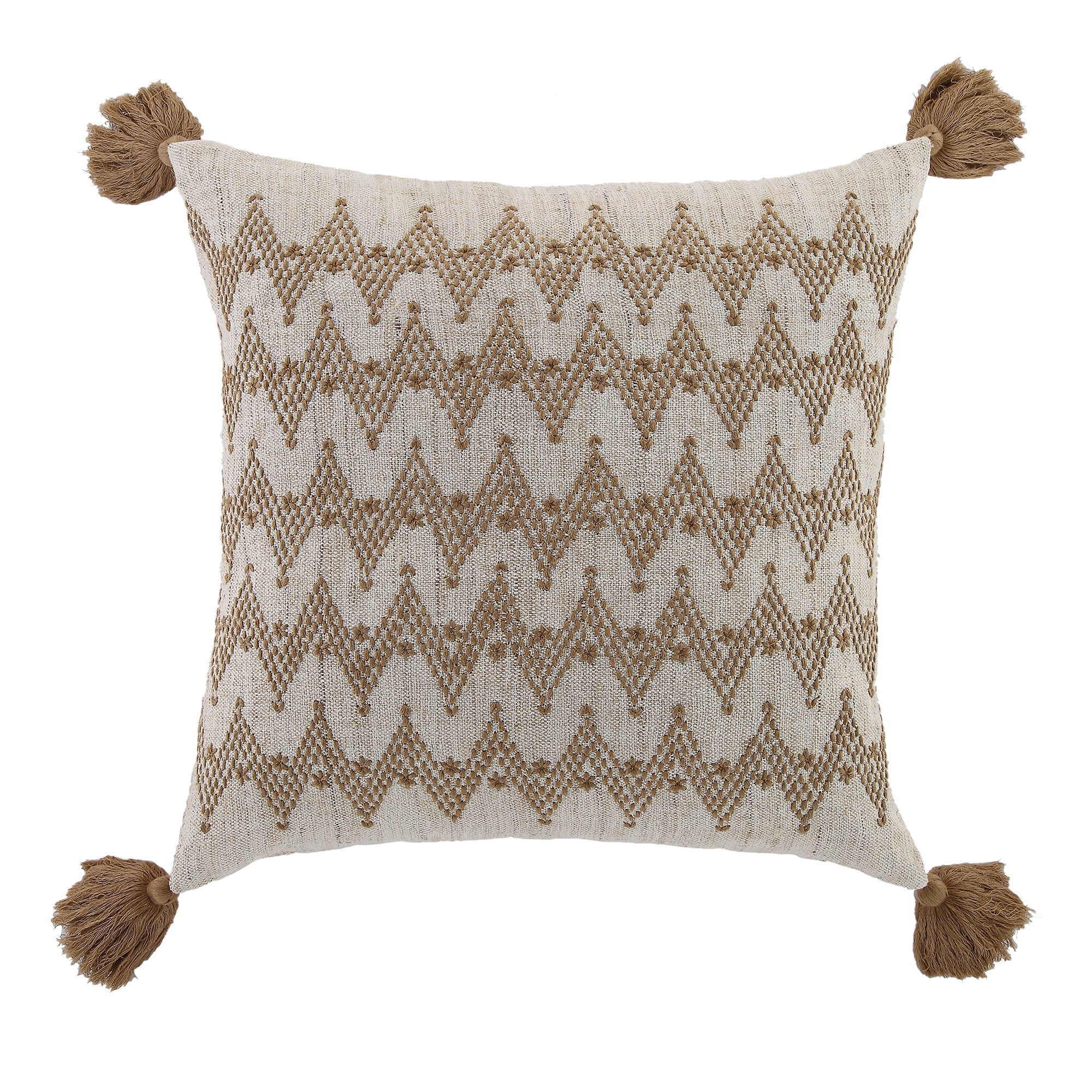 Boho Collection River Running Stitch Cushion - Image 3