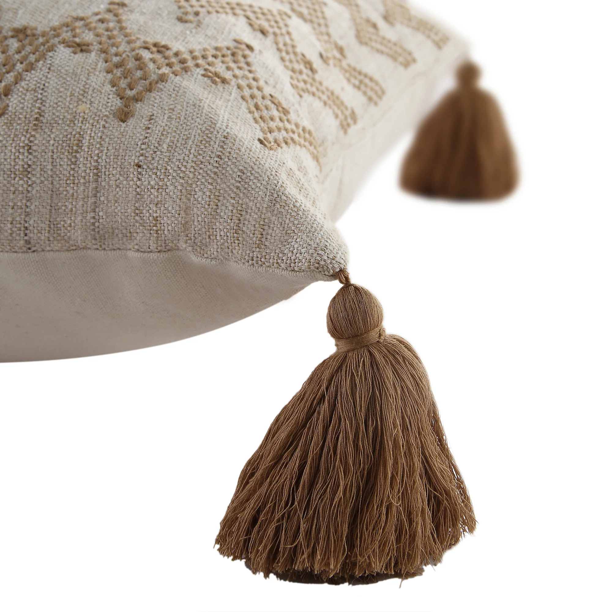 Boho Collection River Running Stitch Cushion - Image 4