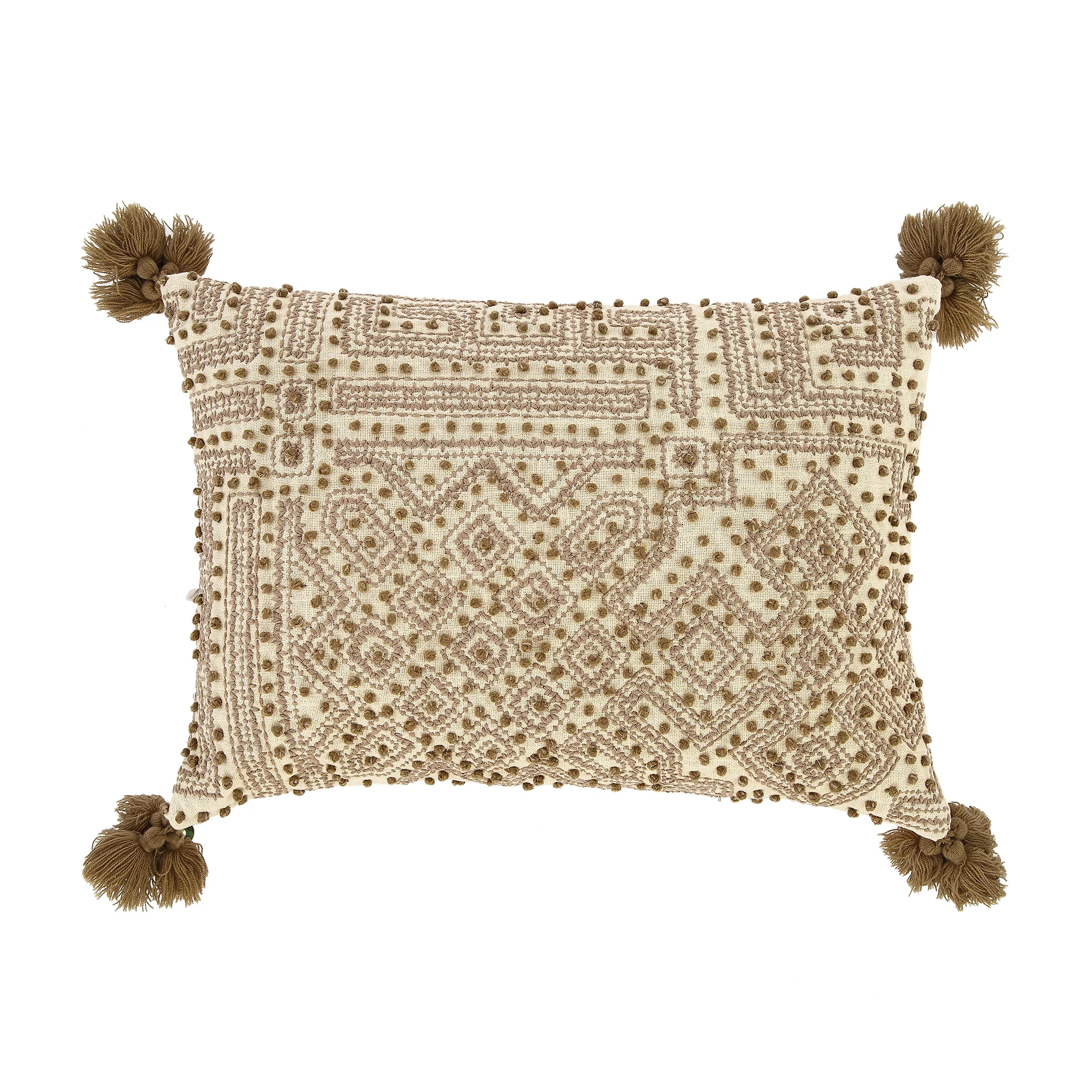 Boho Collection Savannah French Knot Tassel Cushion - Image 3