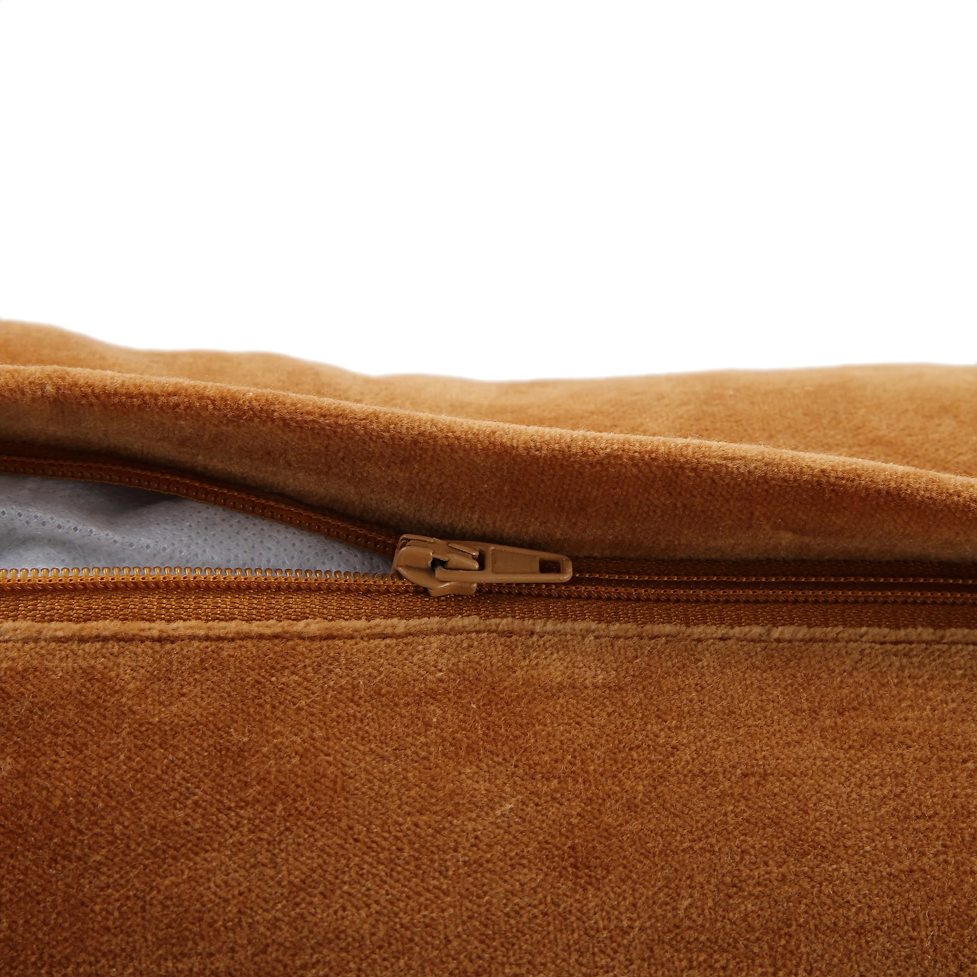 Botanica Collection Apricot Velvet Hand Embroidered Cushion - Image 7