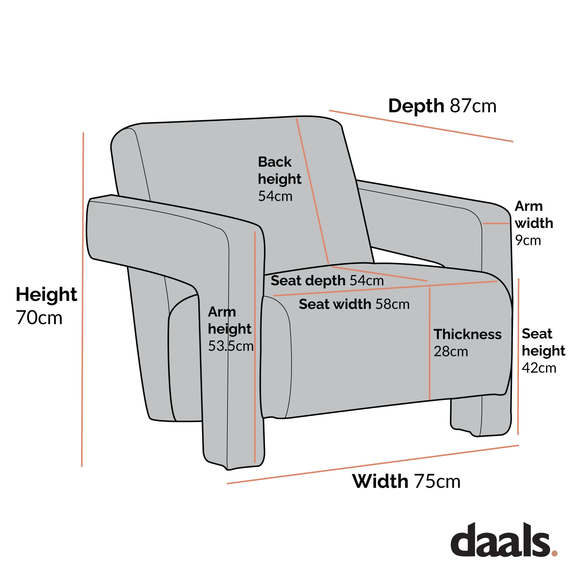 Brompton Sculptural Armchair, Taupe Boucle - Image 7