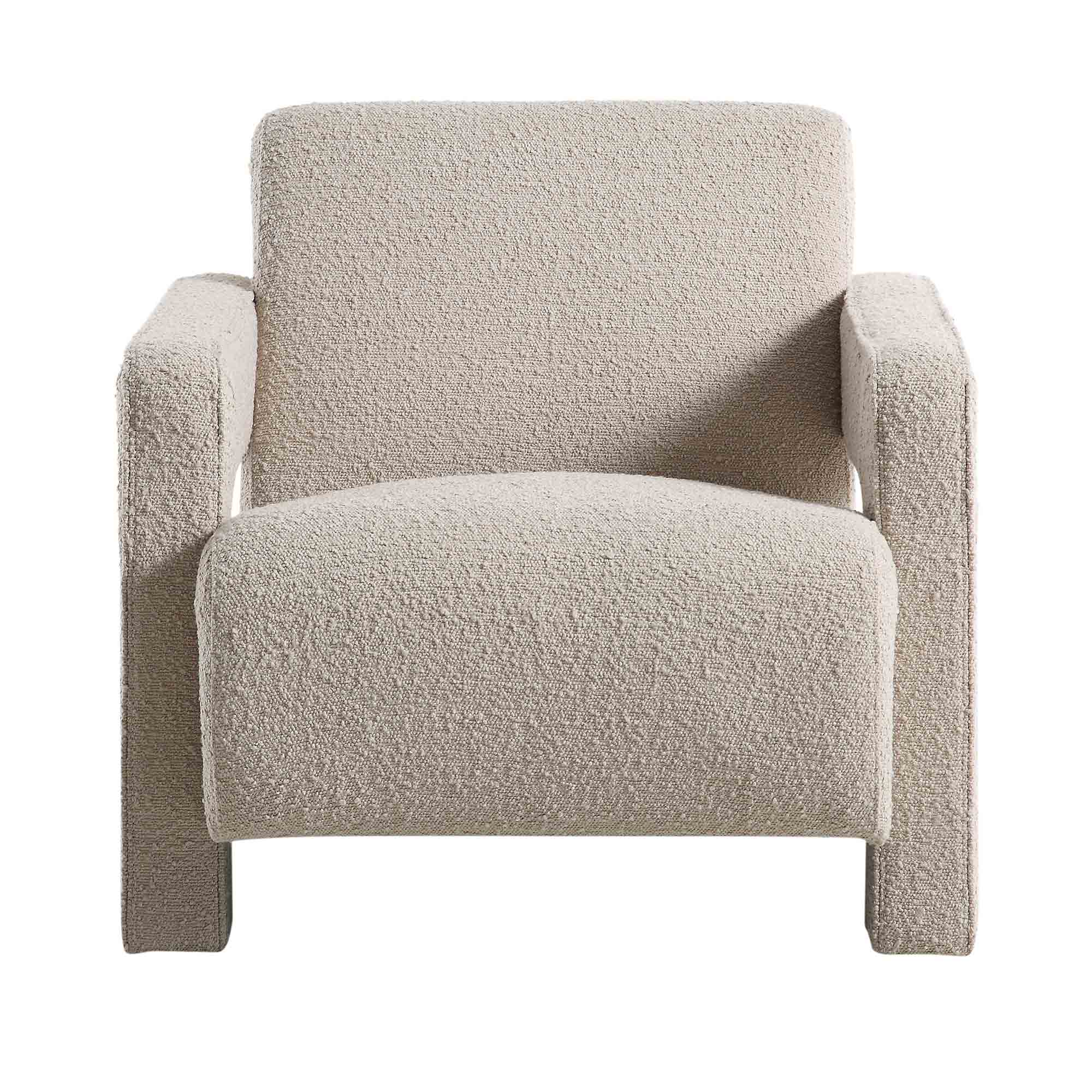 Brompton Sculptural Armchair, Taupe Boucle - Image 5