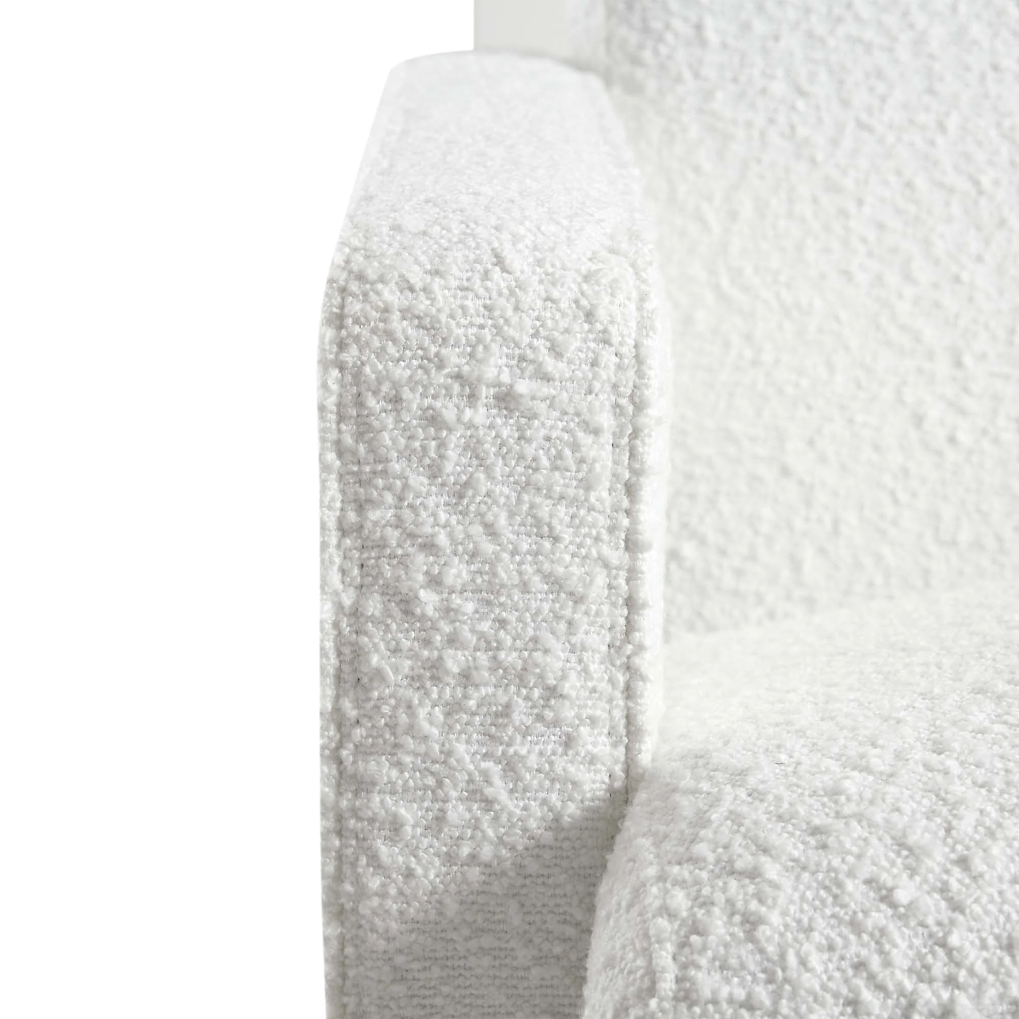Brompton Sculptural Armchair, White Boucle - Image 12