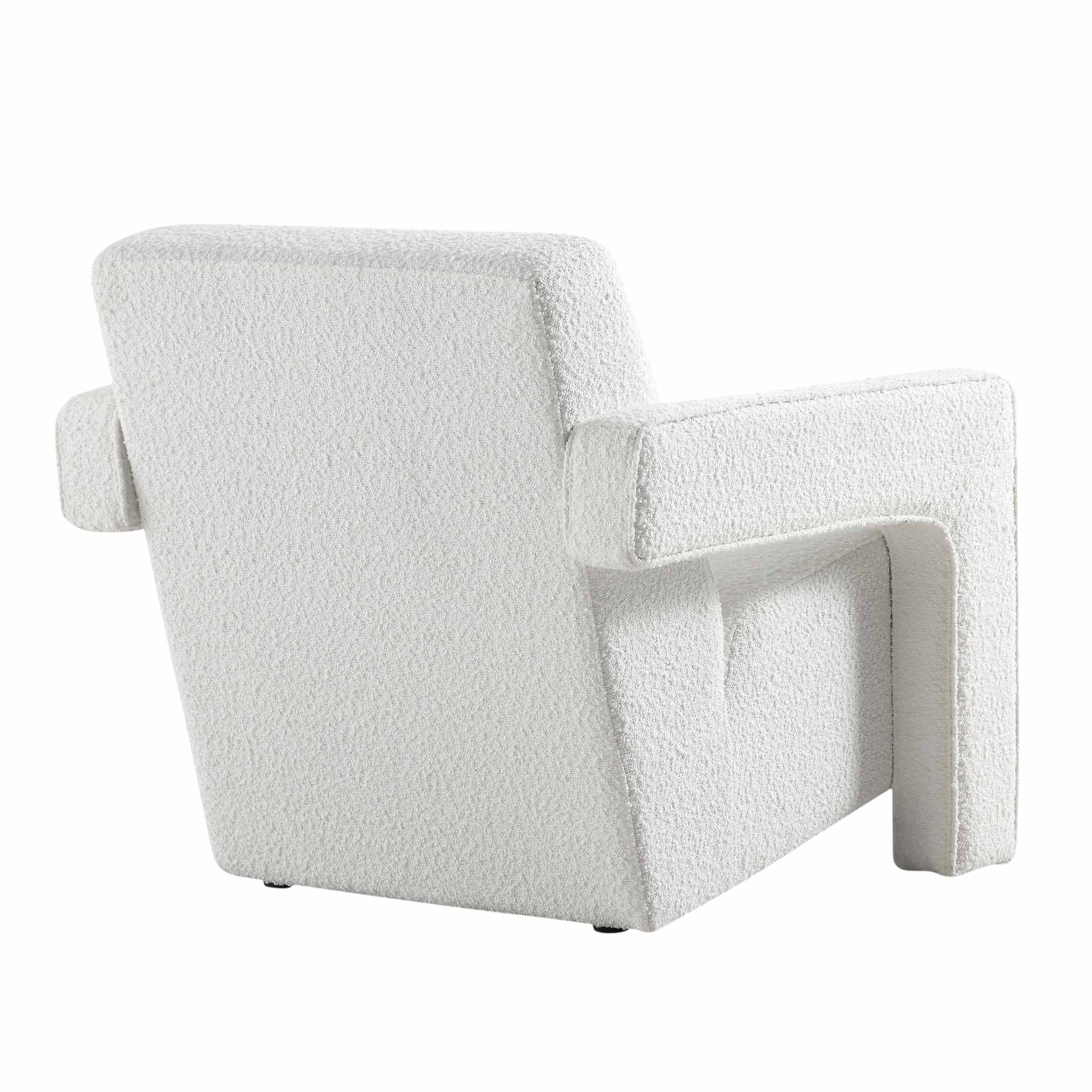 Brompton Sculptural Armchair, White Boucle - Image 8