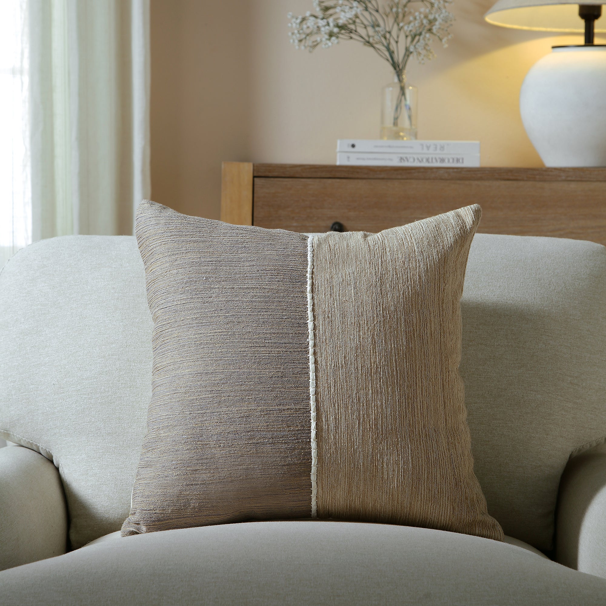 Bronte Collection Chainstitch Chenille Cord Cushion - Image 2