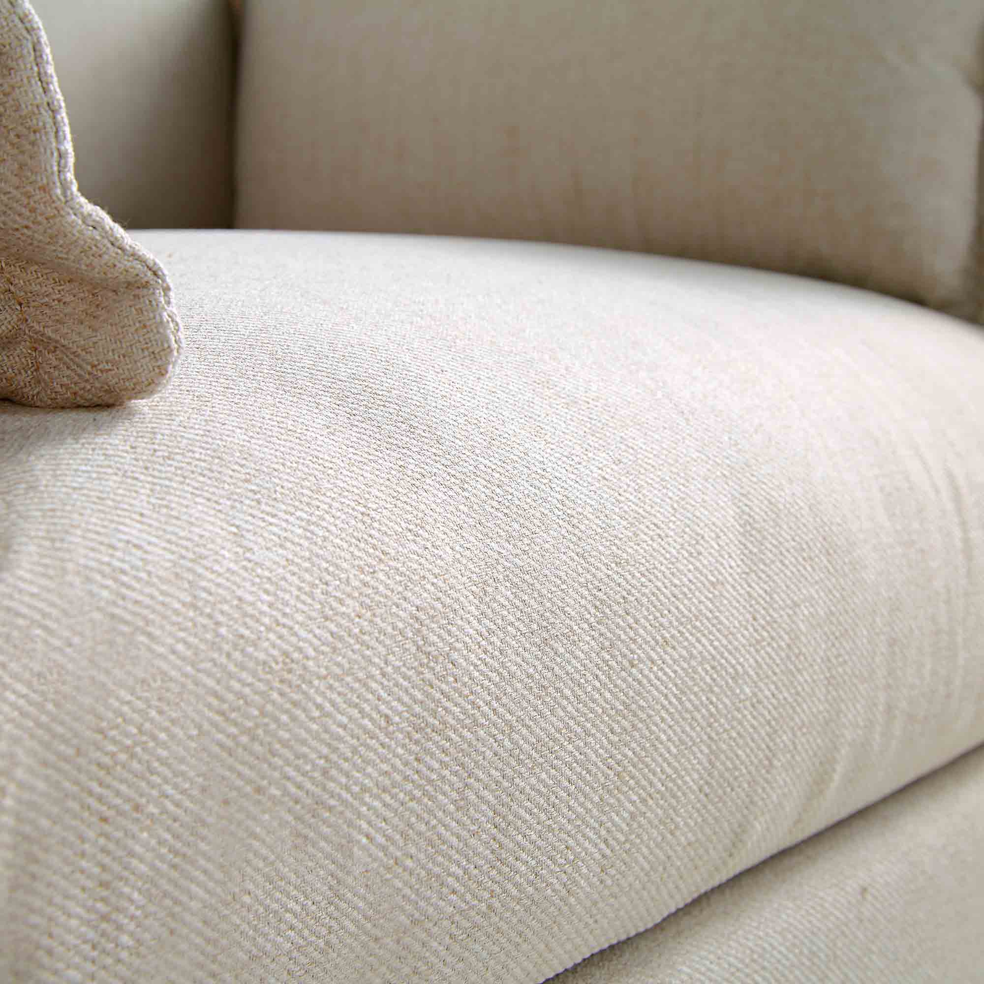 Byron Pillow Edge Beige Fabric Modular Sofa, 1-Seater Chaise - Image 10