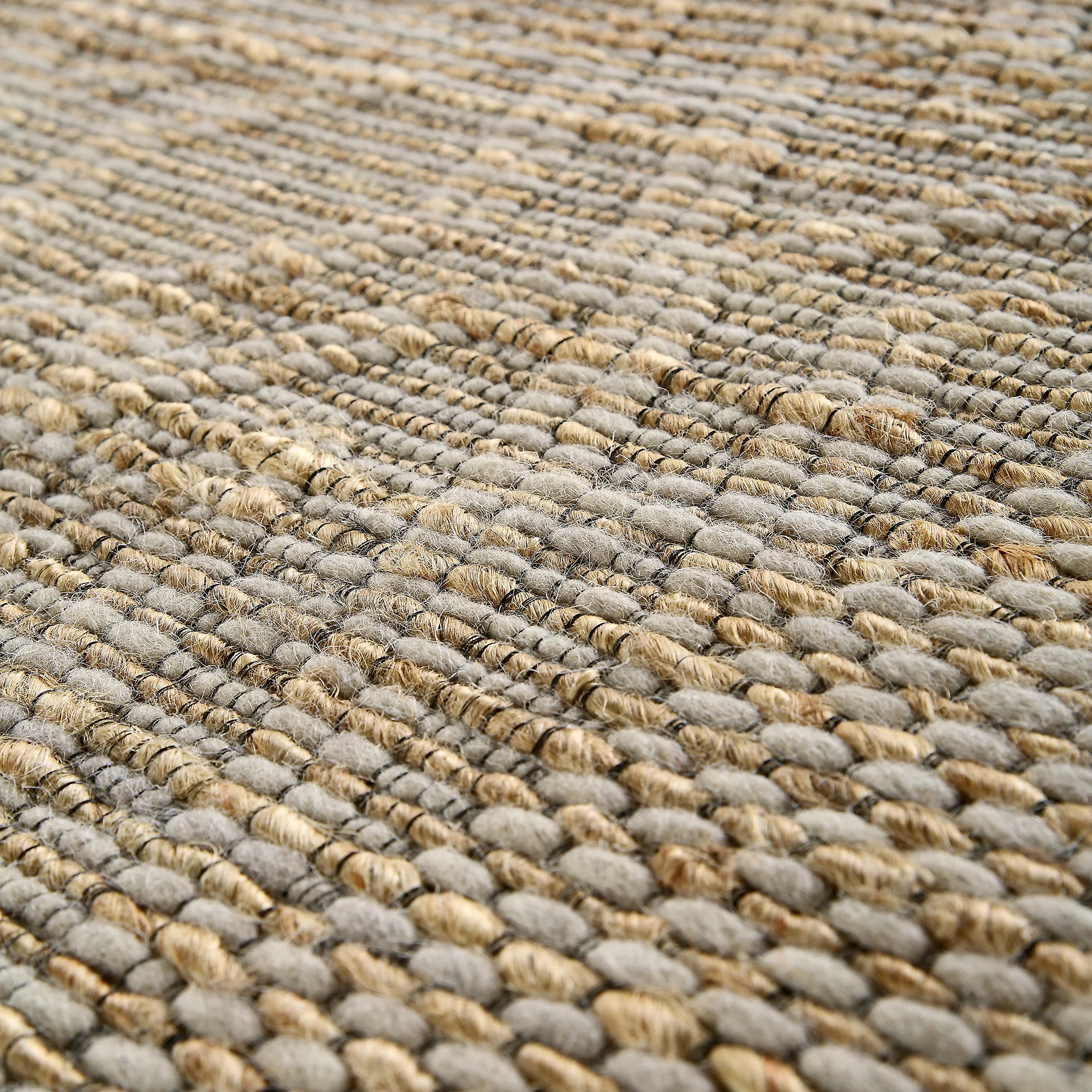 Cambria Wool and Jute Handwoven Patterned Rectangular Rug - Image 6
