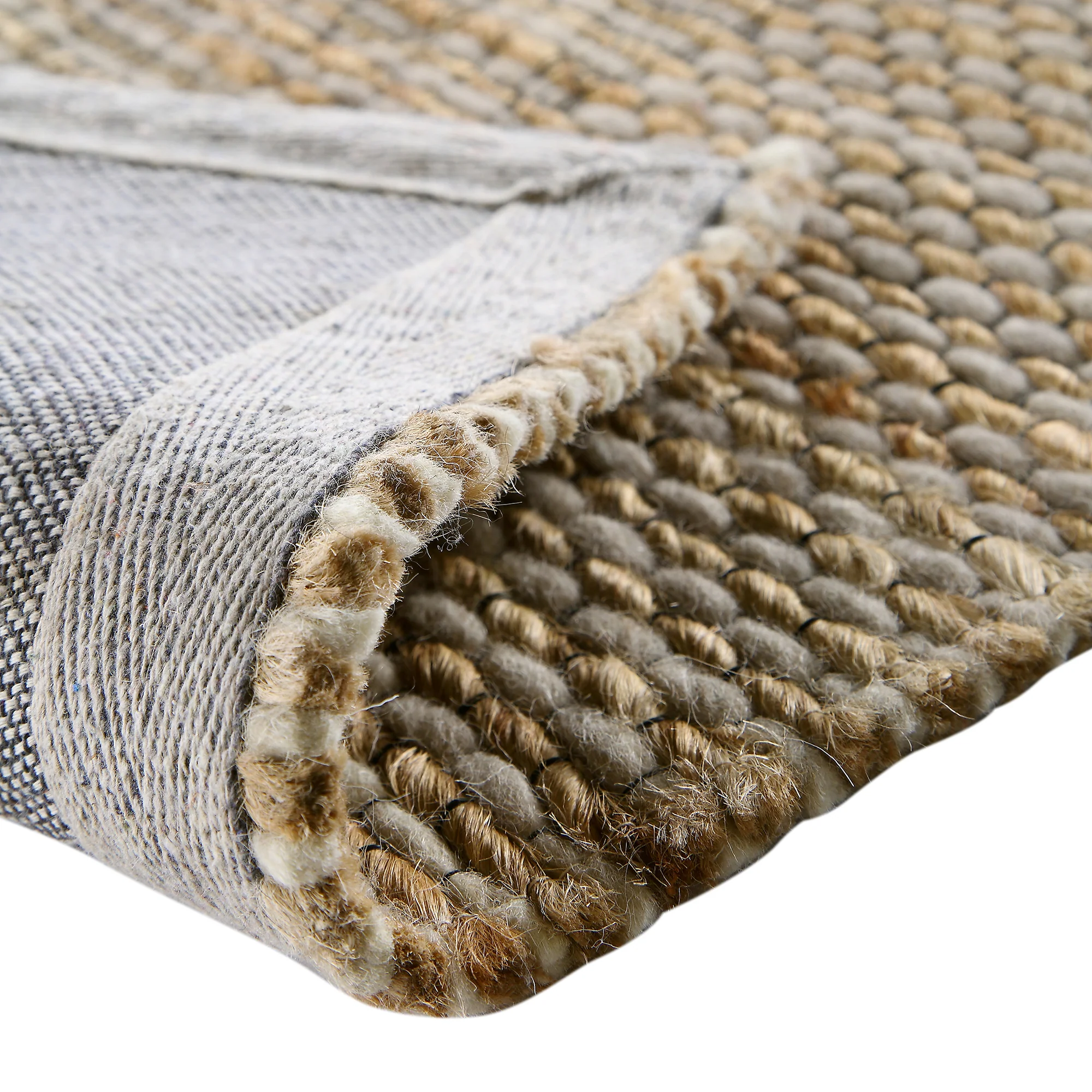 Cambria Wool and Jute Handwoven Patterned Rectangular Rug - Image 7