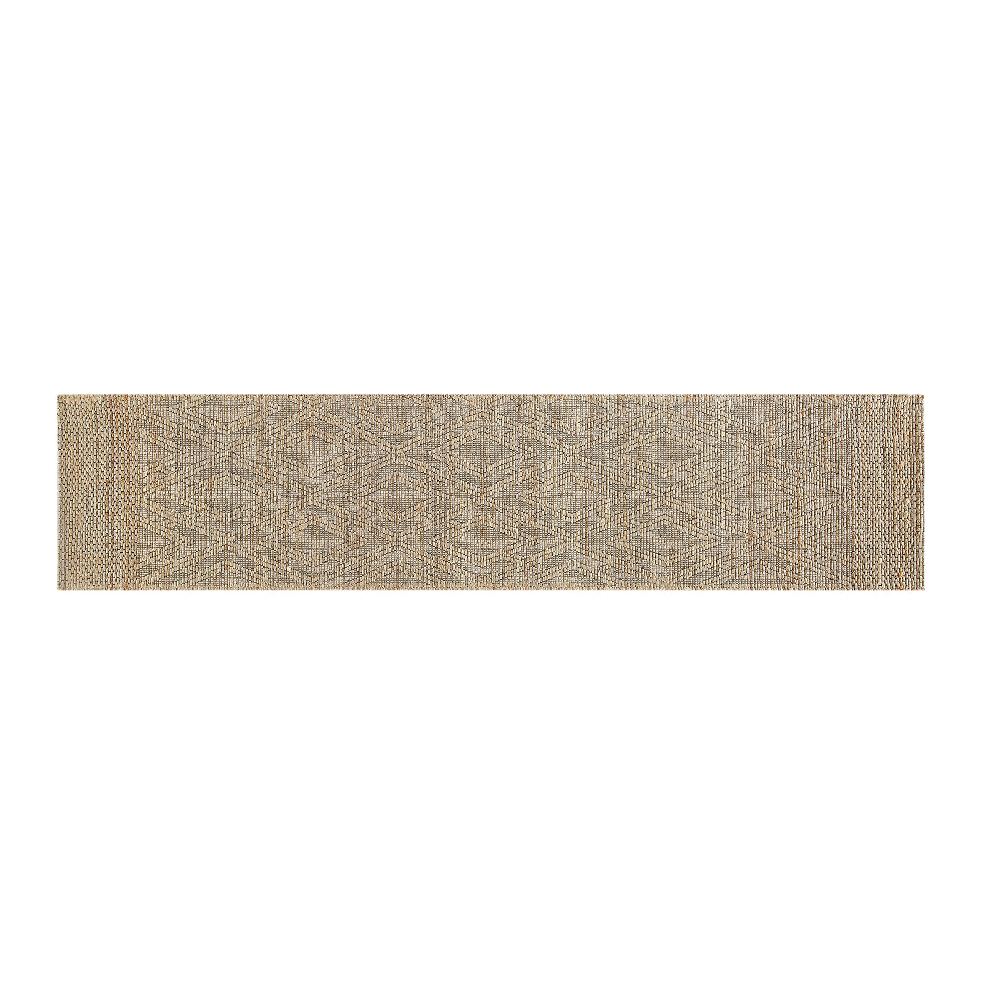Cambria Wool and Jute Handwoven Patterned Runner - Image 2