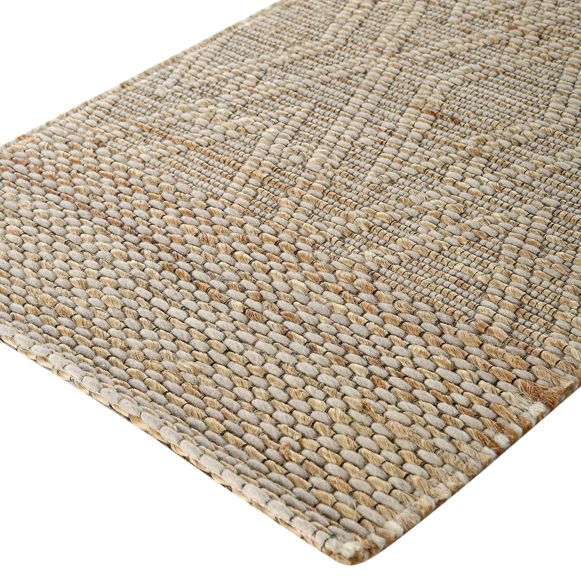 Cambria Wool and Jute Handwoven Patterned Runner - Image 5