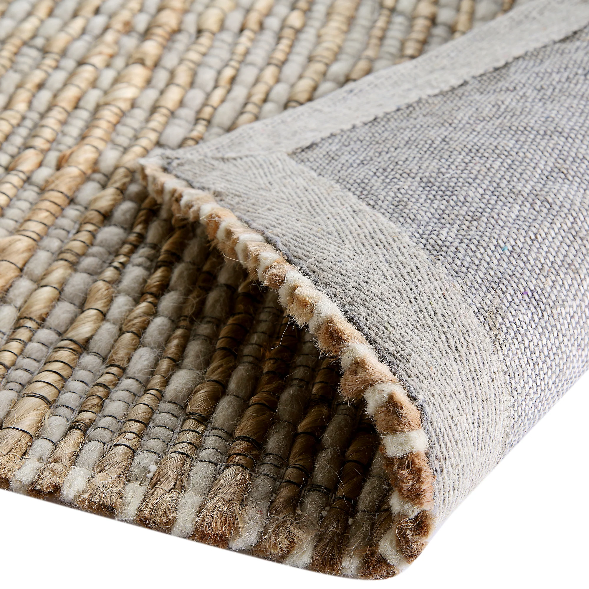 Cambria Wool and Jute Handwoven Patterned Runner - Image 7