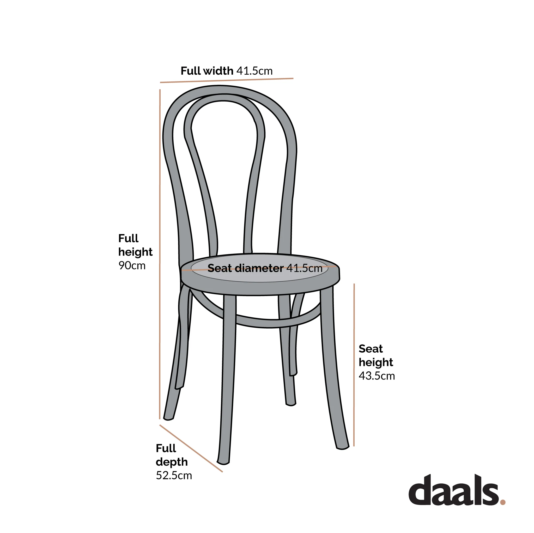 Camille Elm Wood and Rattan Bentwood Dining Chair, Distressed White - Image 4