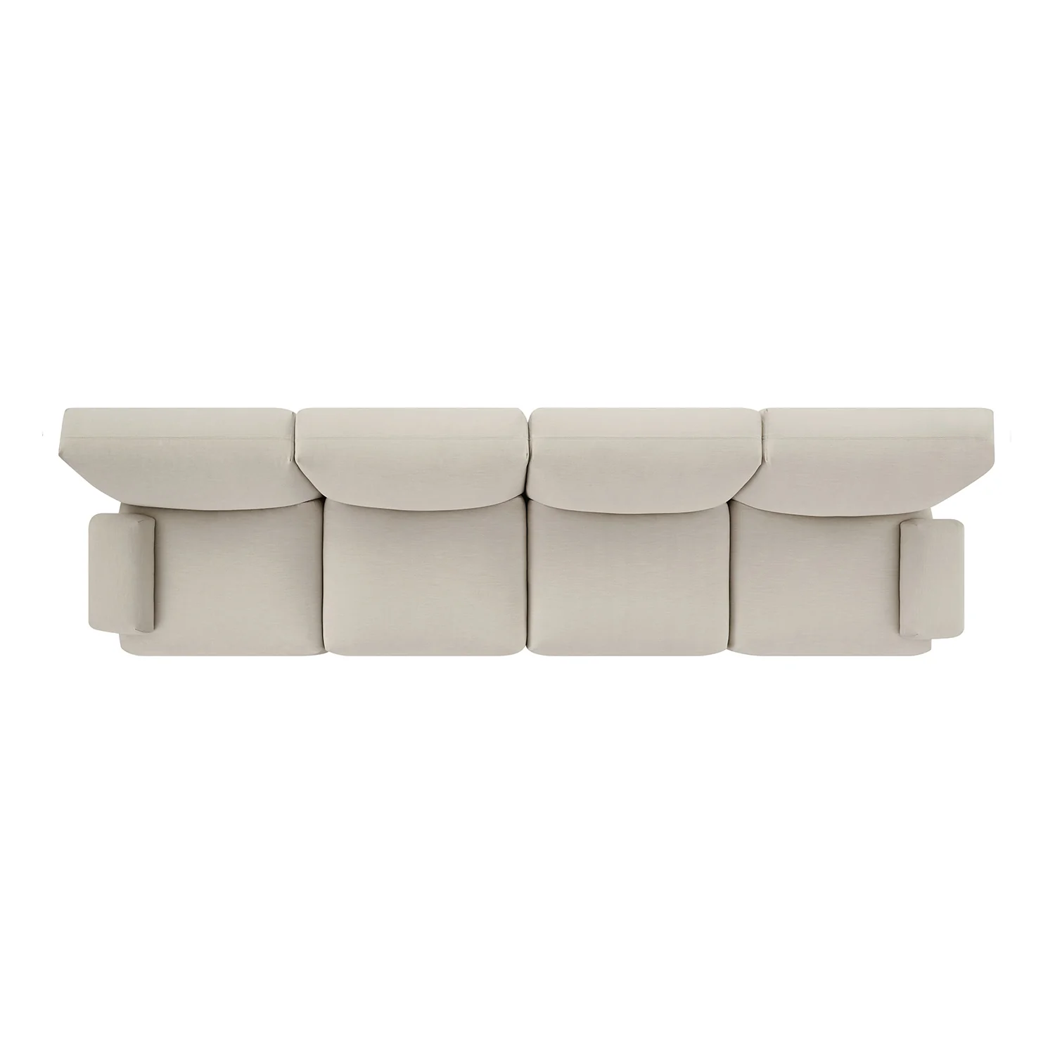 Carlyle Beige Cotton Blend Modular Sofa, 4-Piece - Image 4