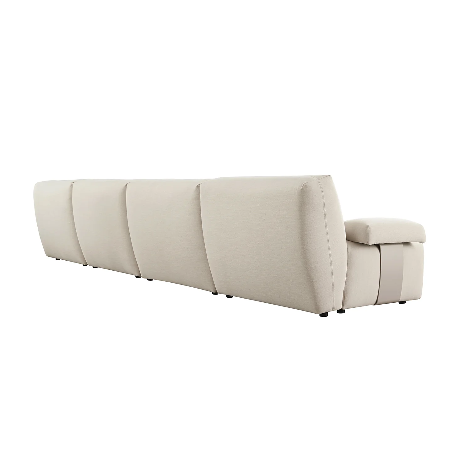 Carlyle Beige Cotton Blend Modular Sofa, 4-Piece - Image 7