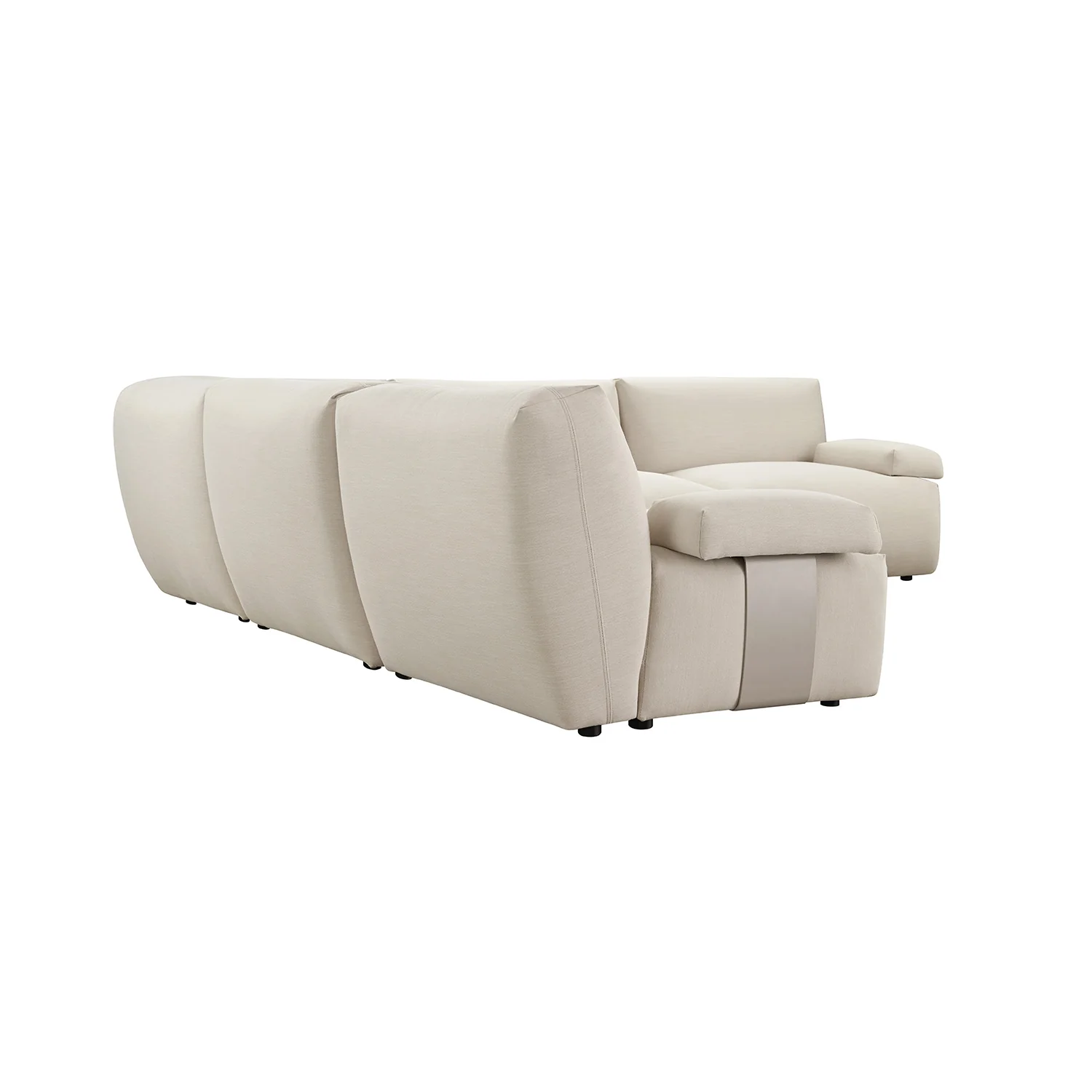 Carlyle Beige Cotton Blend Modular Sofa, Large Corner Set - Image 12