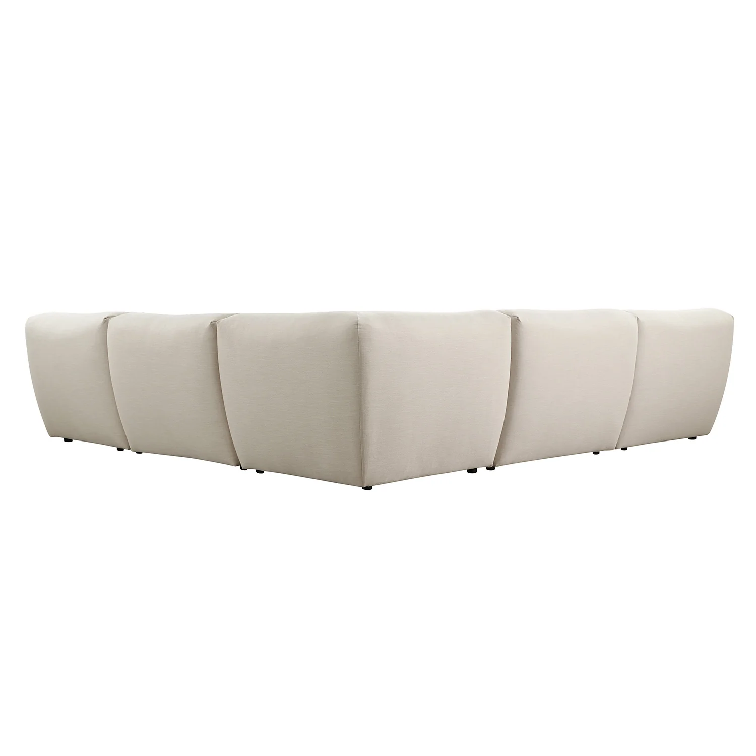 Carlyle Beige Cotton Blend Modular Sofa, Large Corner Set - Image 13