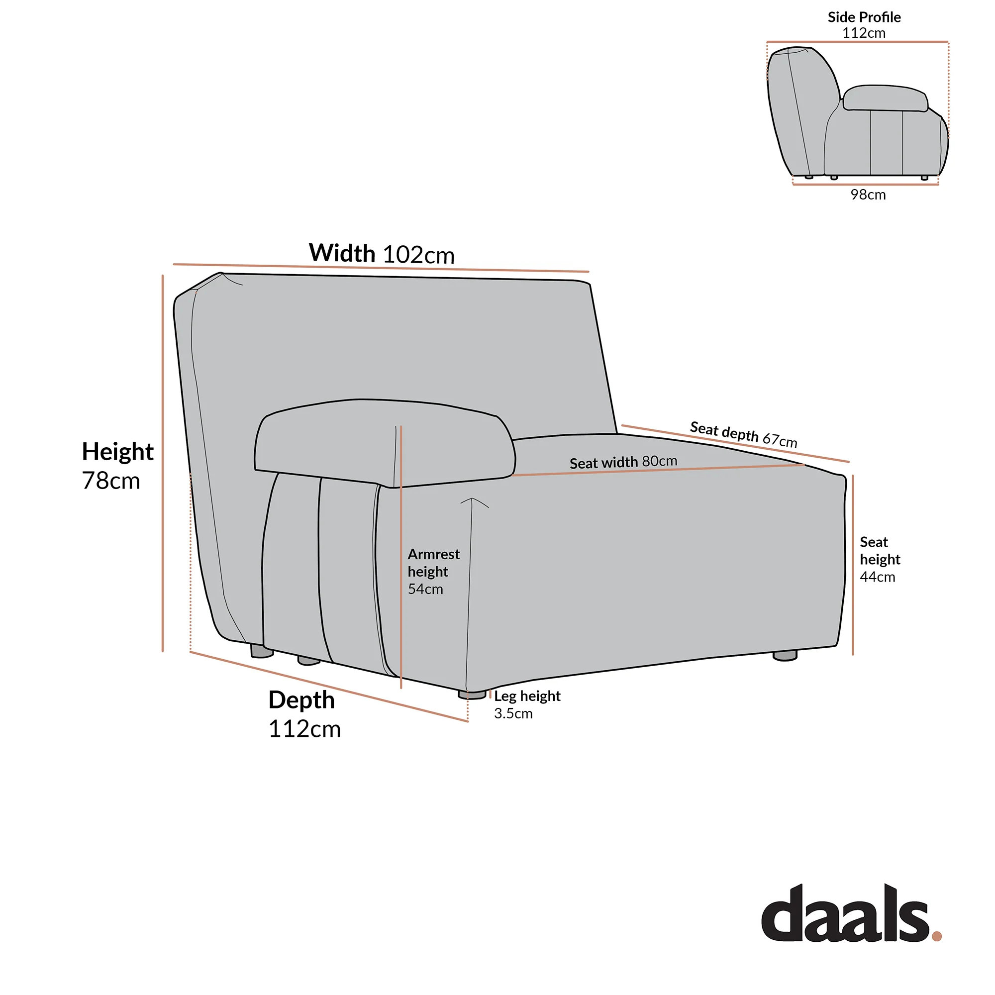 Carlyle Beige Cotton Blend Modular Sofa, Side Seat - Image 8