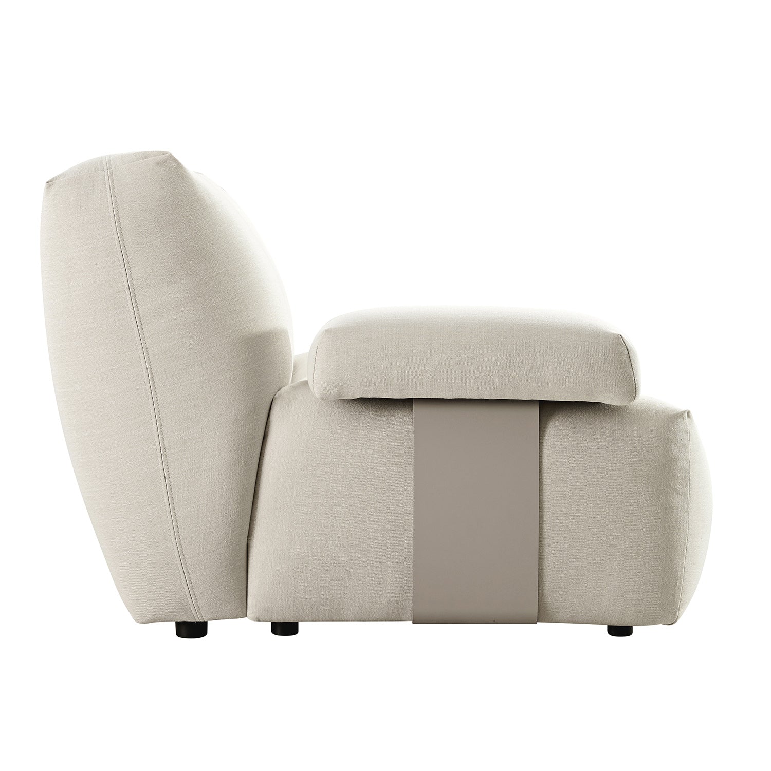 Carlyle Beige Cotton Blend Modular Sofa, Side Seat - Image 9