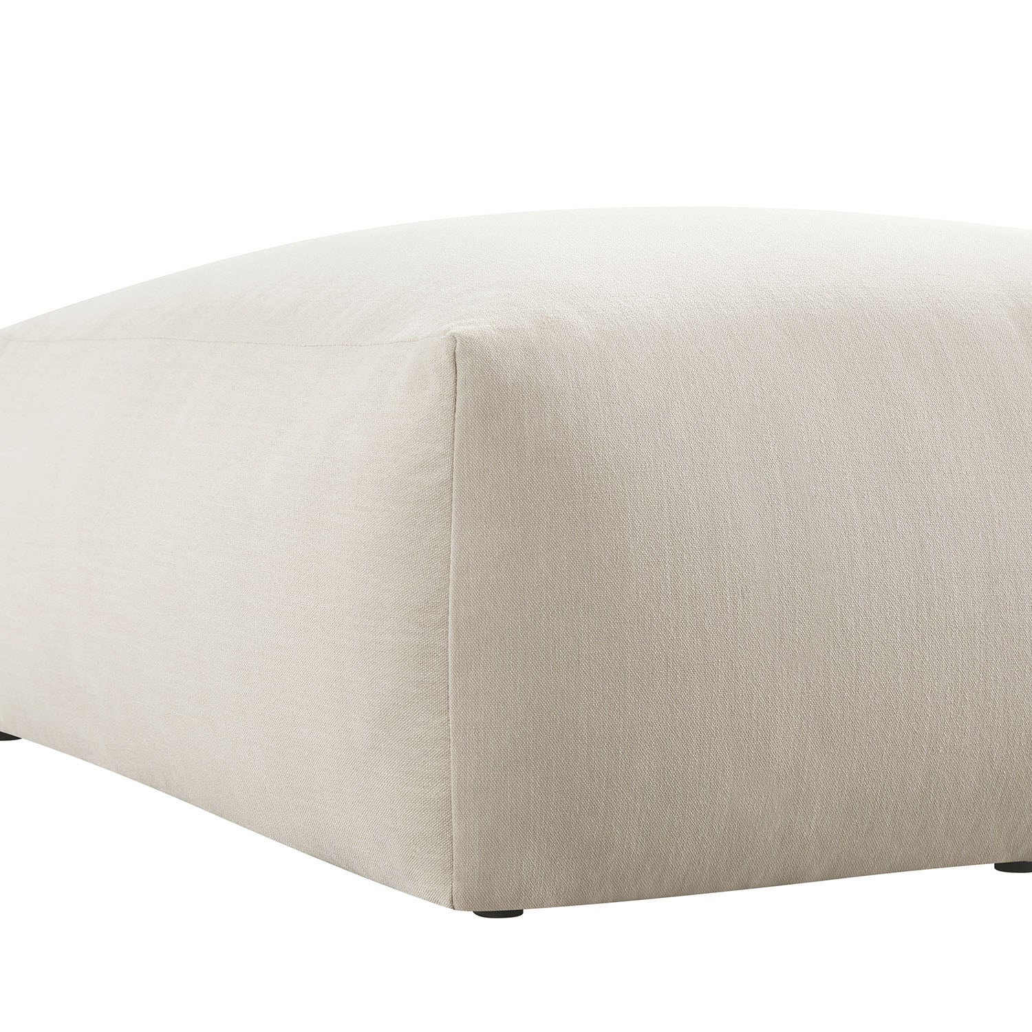Carlyle Beige Cotton Blend Modular Sofa, Stool - Image 11