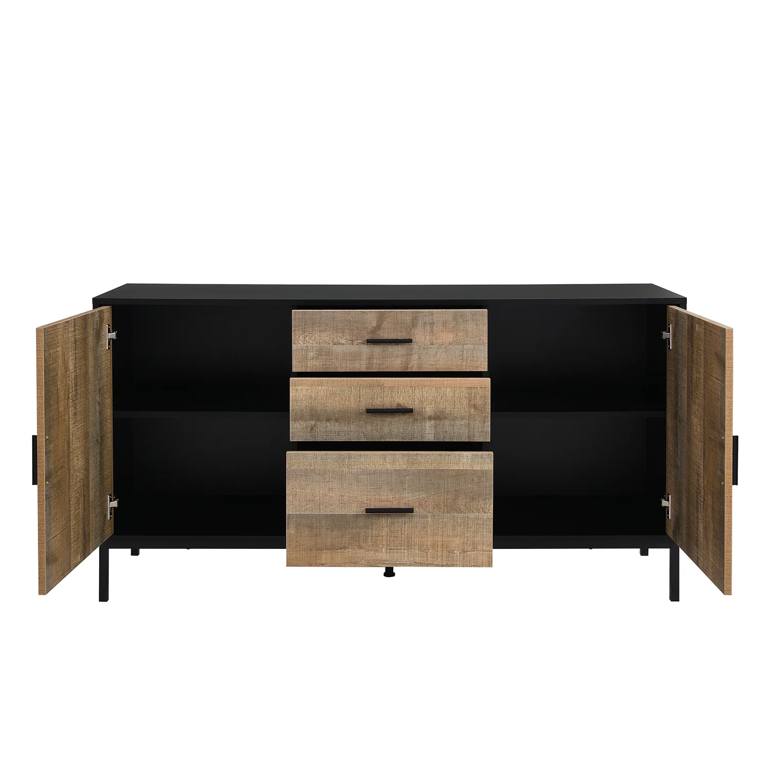 Carnaby 2 Cupboard 3 Drawer Sideboard - Image 5