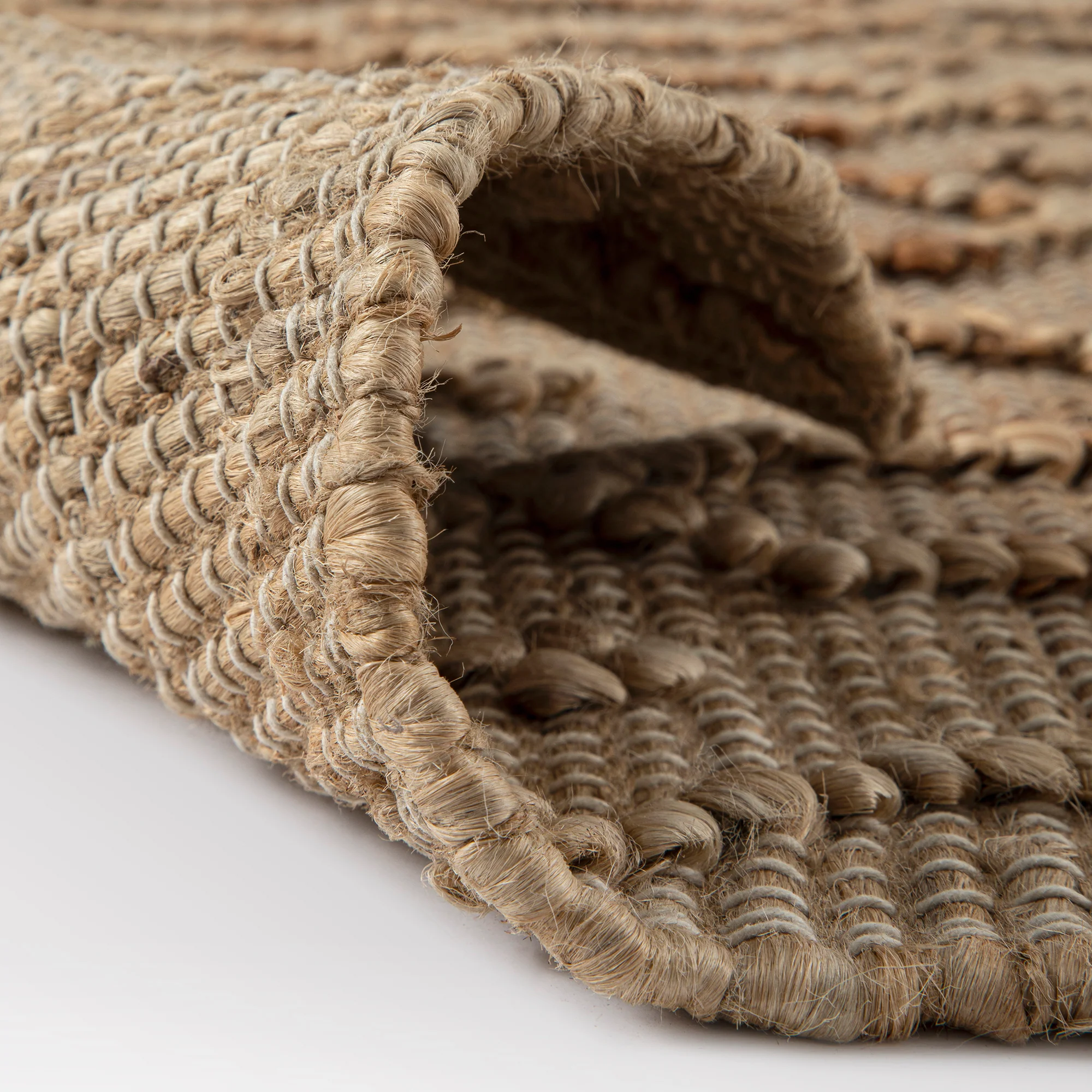 Casablanca Trellis Handwoven & Knotted Natural Jute Rug - Image 9
