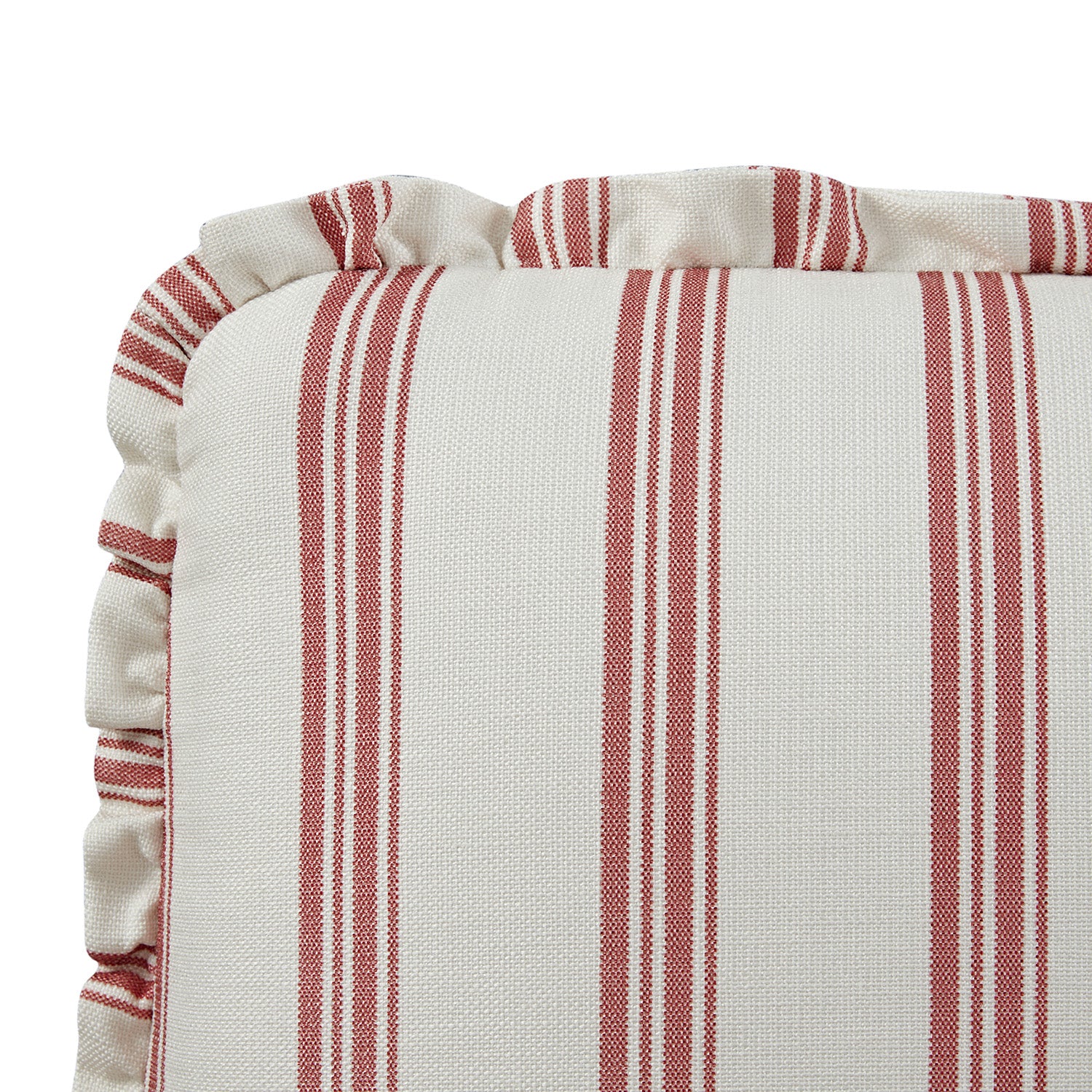 Celeste Upholstered Storage Bed with Ruffled Headboard, Peony Red Stripe - Image 20