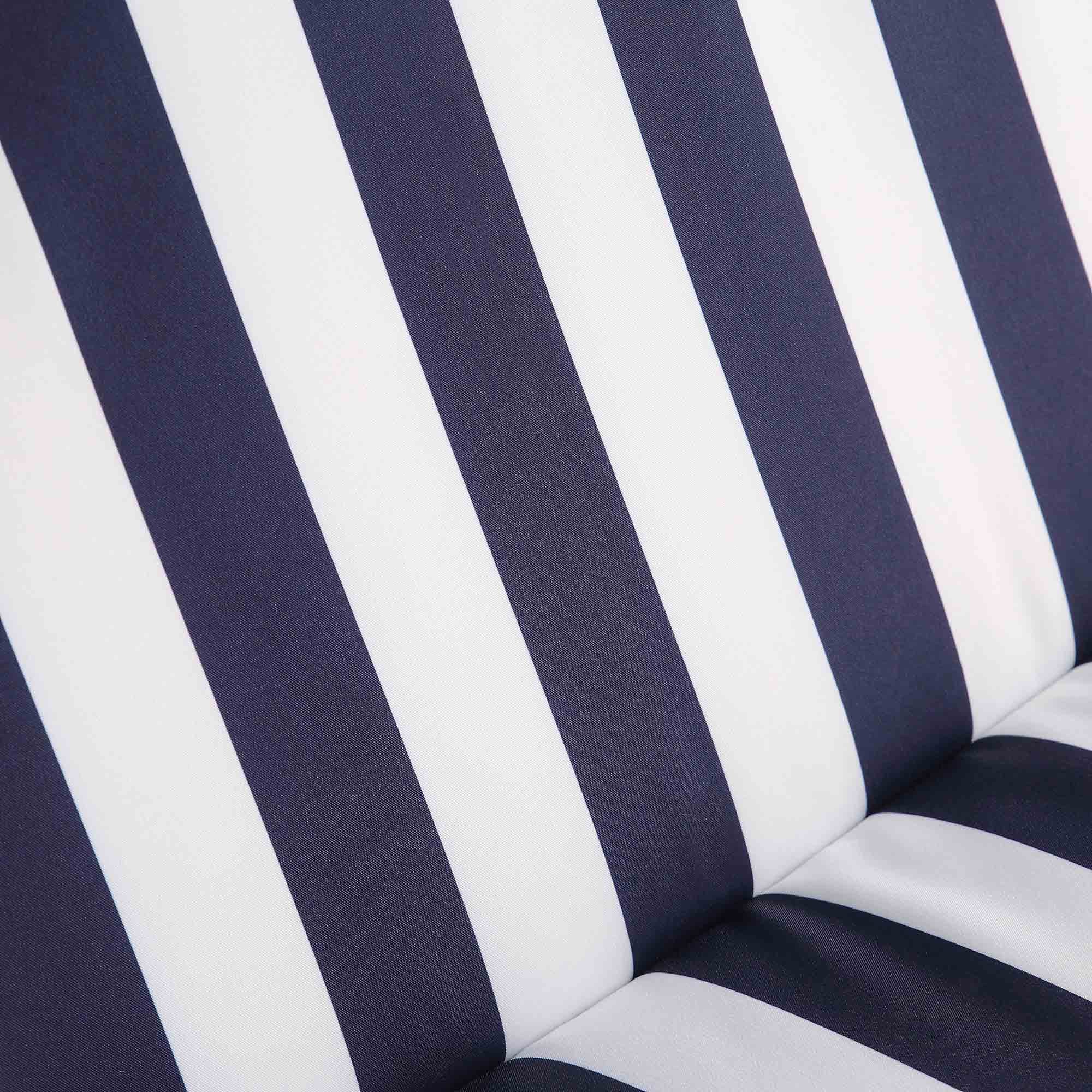 Champneys Outdoor Reclining Swing with Canopy, Blue Striped - Image 12