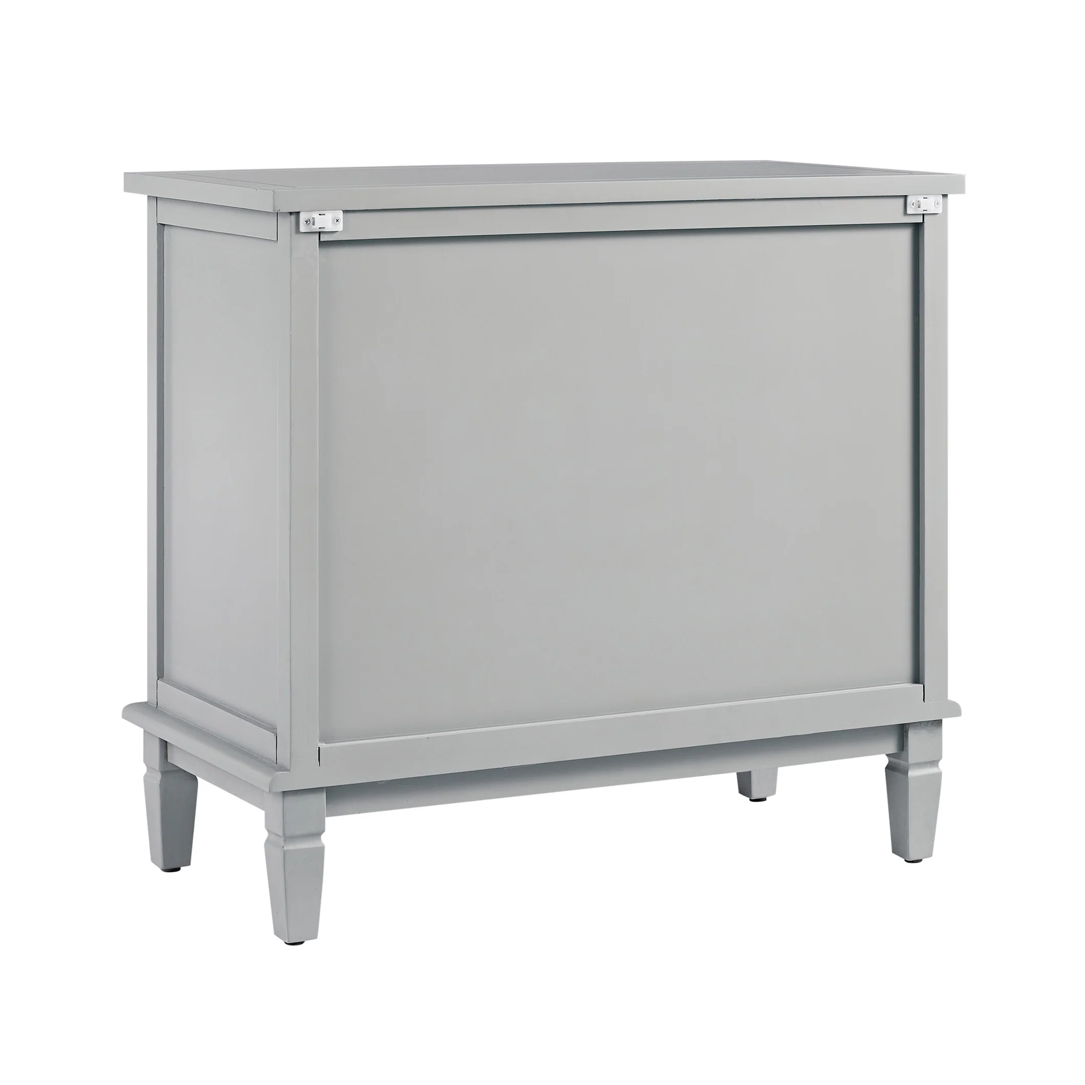 Chantilly Mid Grey Carved 3 Drawer Chest - Image 12