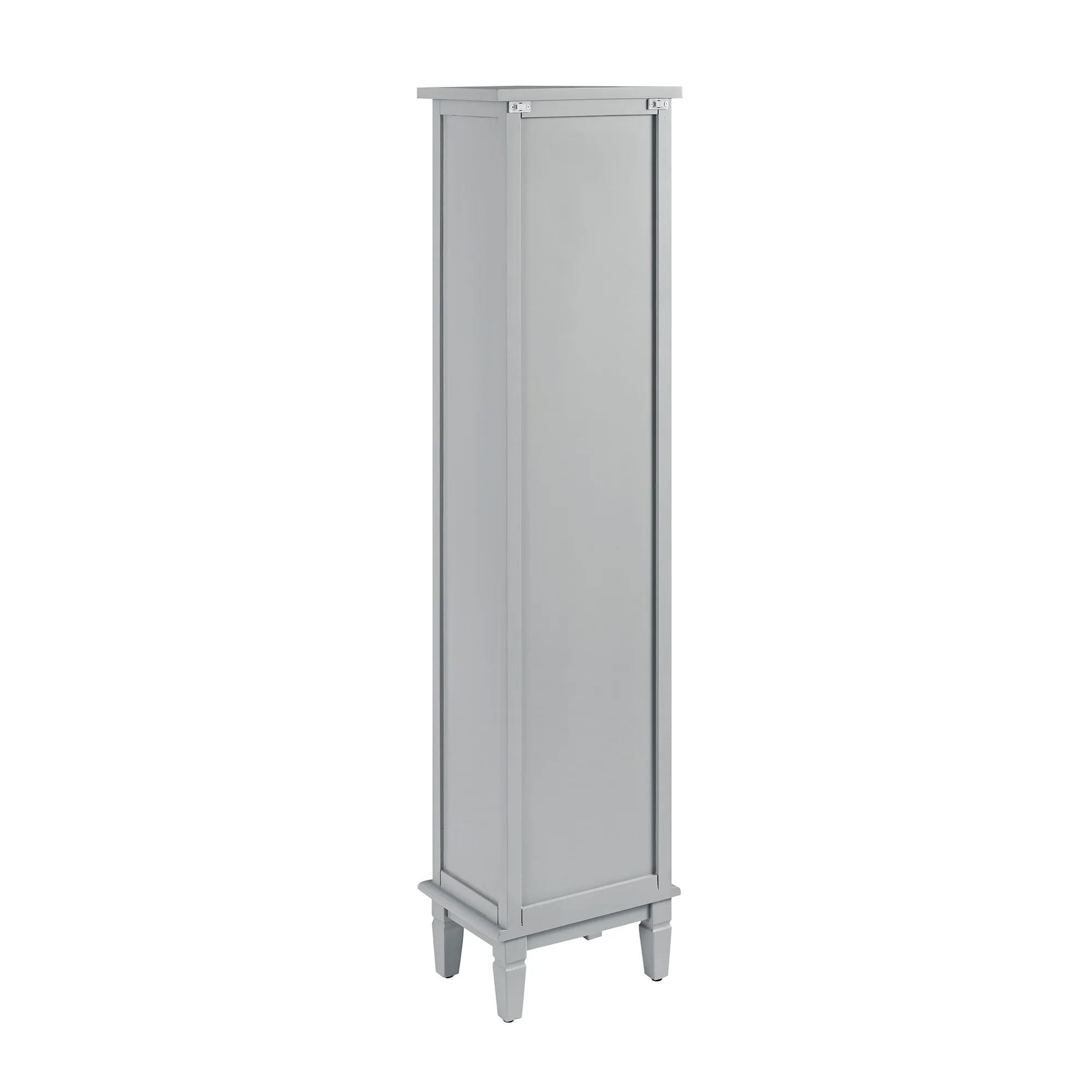 Chantilly Mid Grey Carved Bathroom Tallboy Cabinet - Image 6