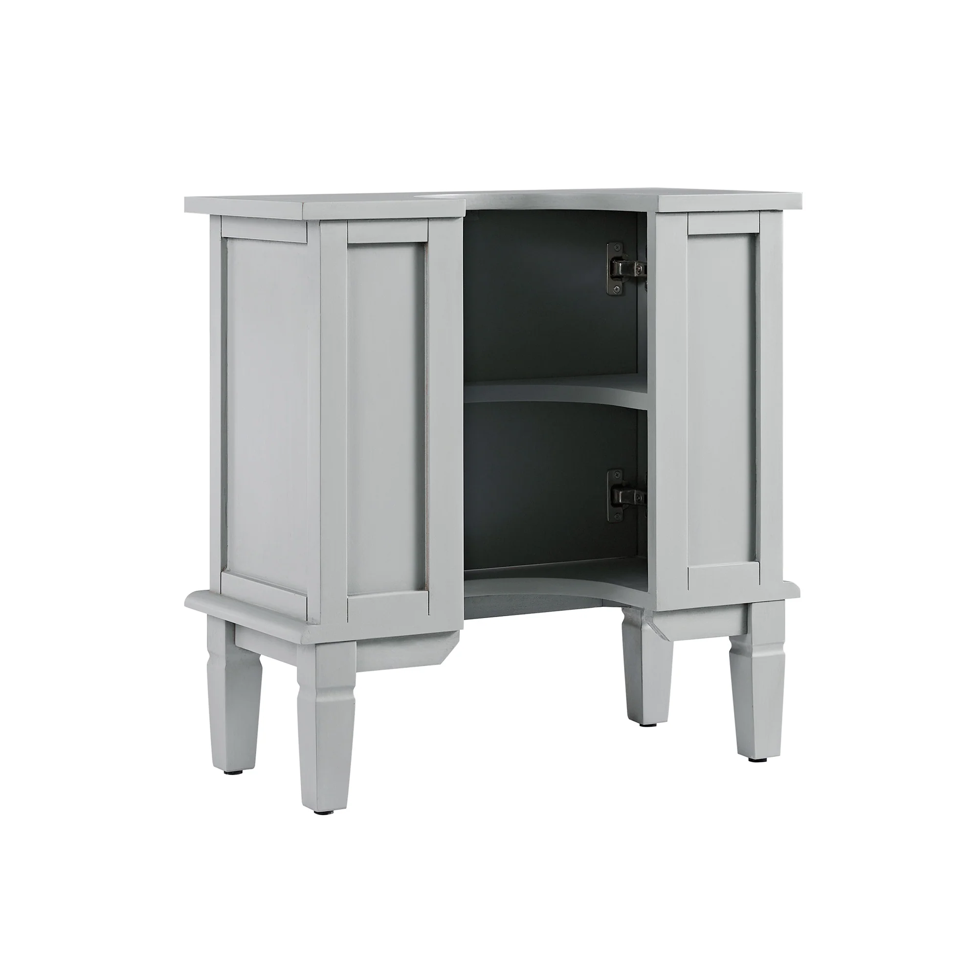 Chantilly Mid Grey Carved Bathroom Undersink Unit - Image 12