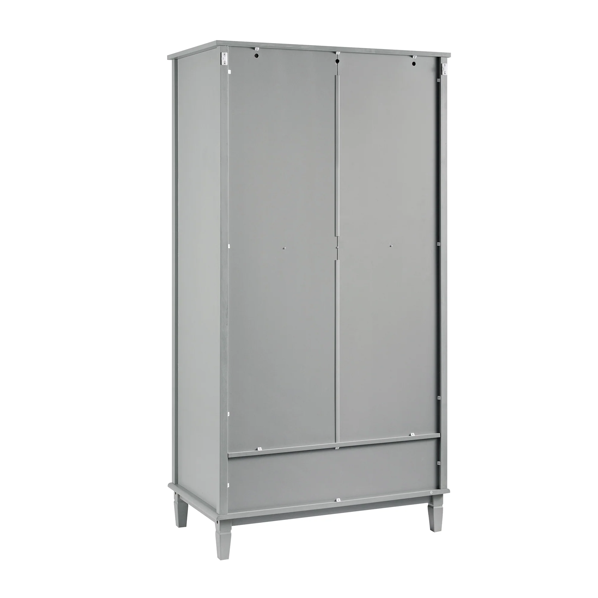 Chantilly Mid Grey Carved Double Wardrobe - Image 13