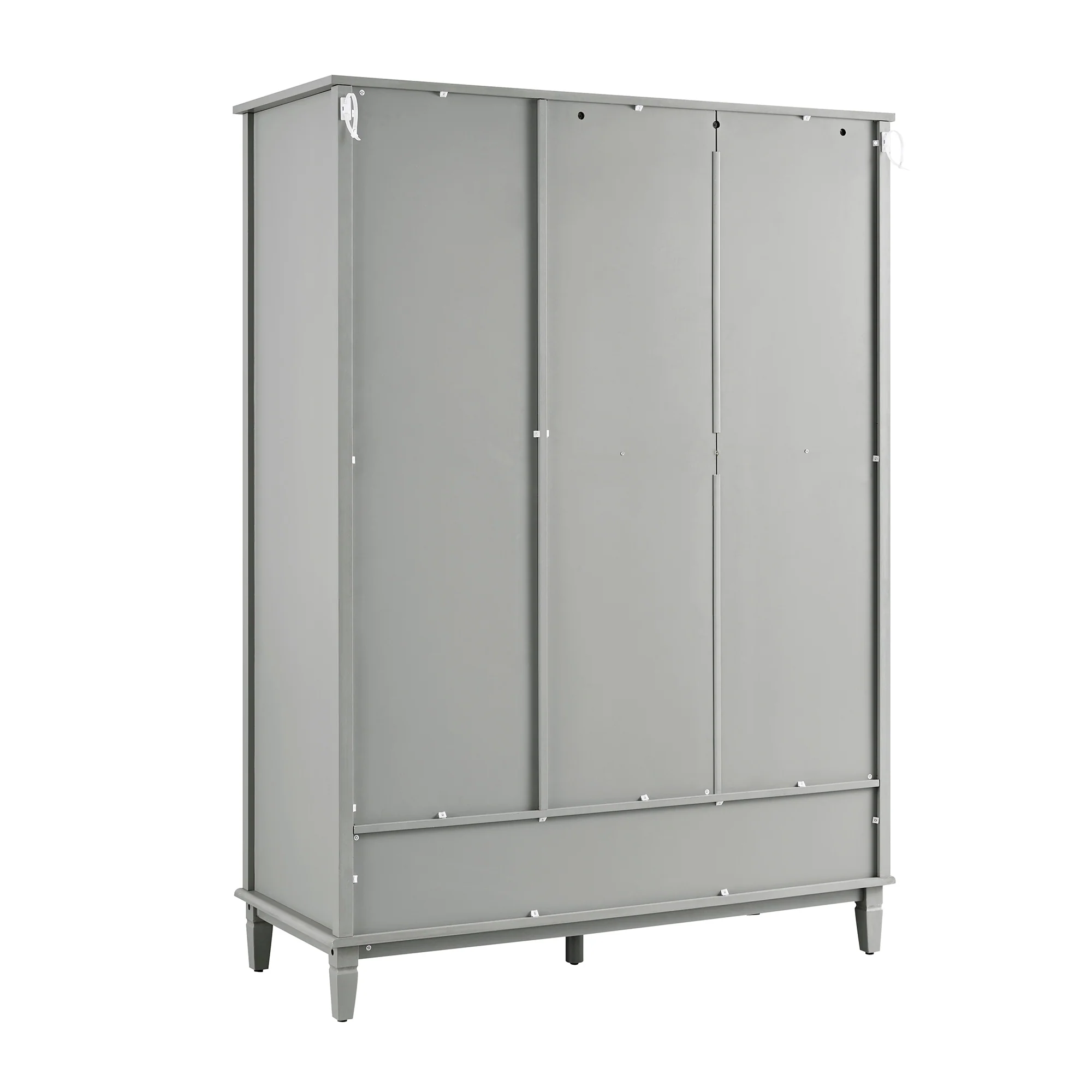Chantilly Mid Grey Carved Triple Wardrobe - Image 13