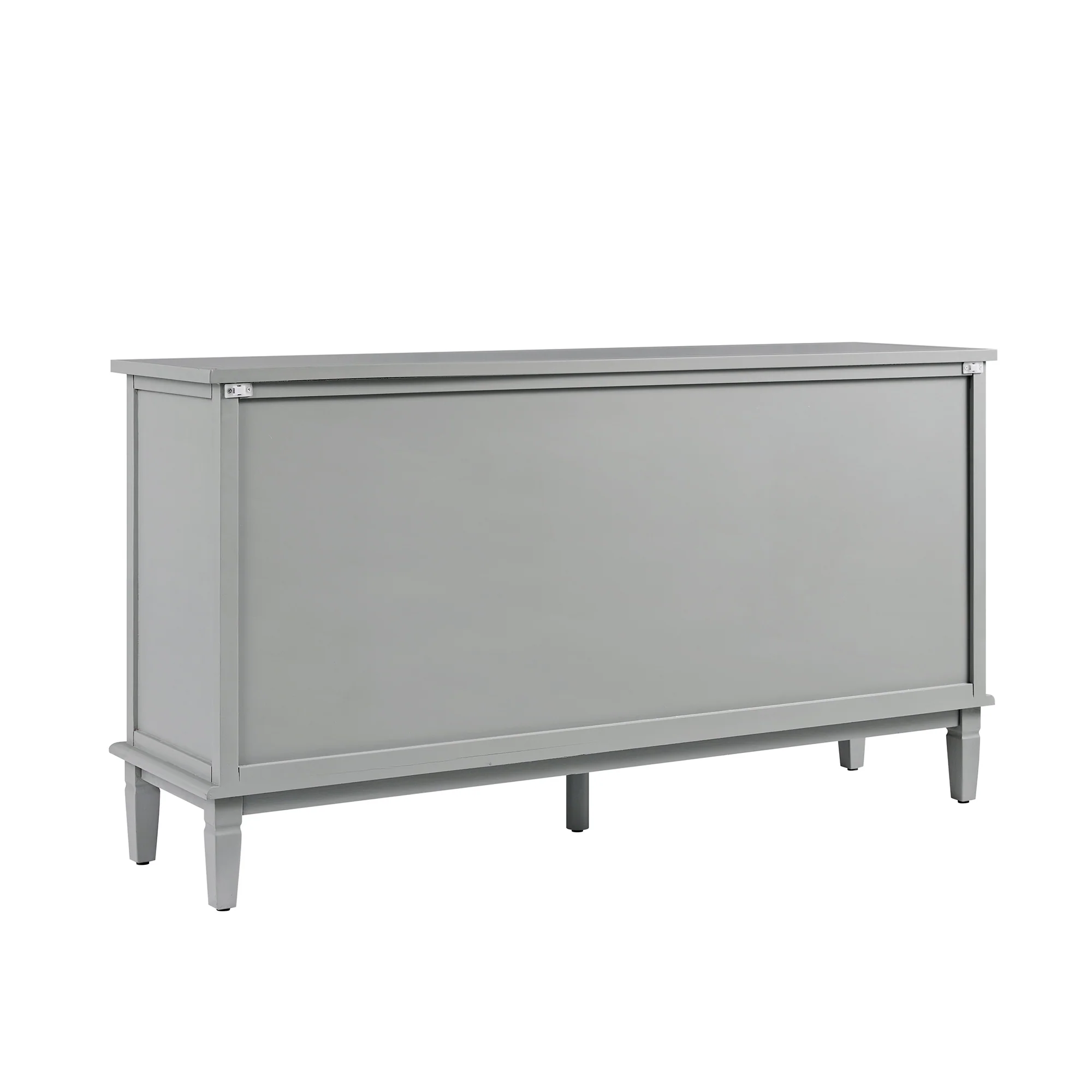 Chantilly Mid Grey Carved Wide 6 Drawer Chest - Image 11
